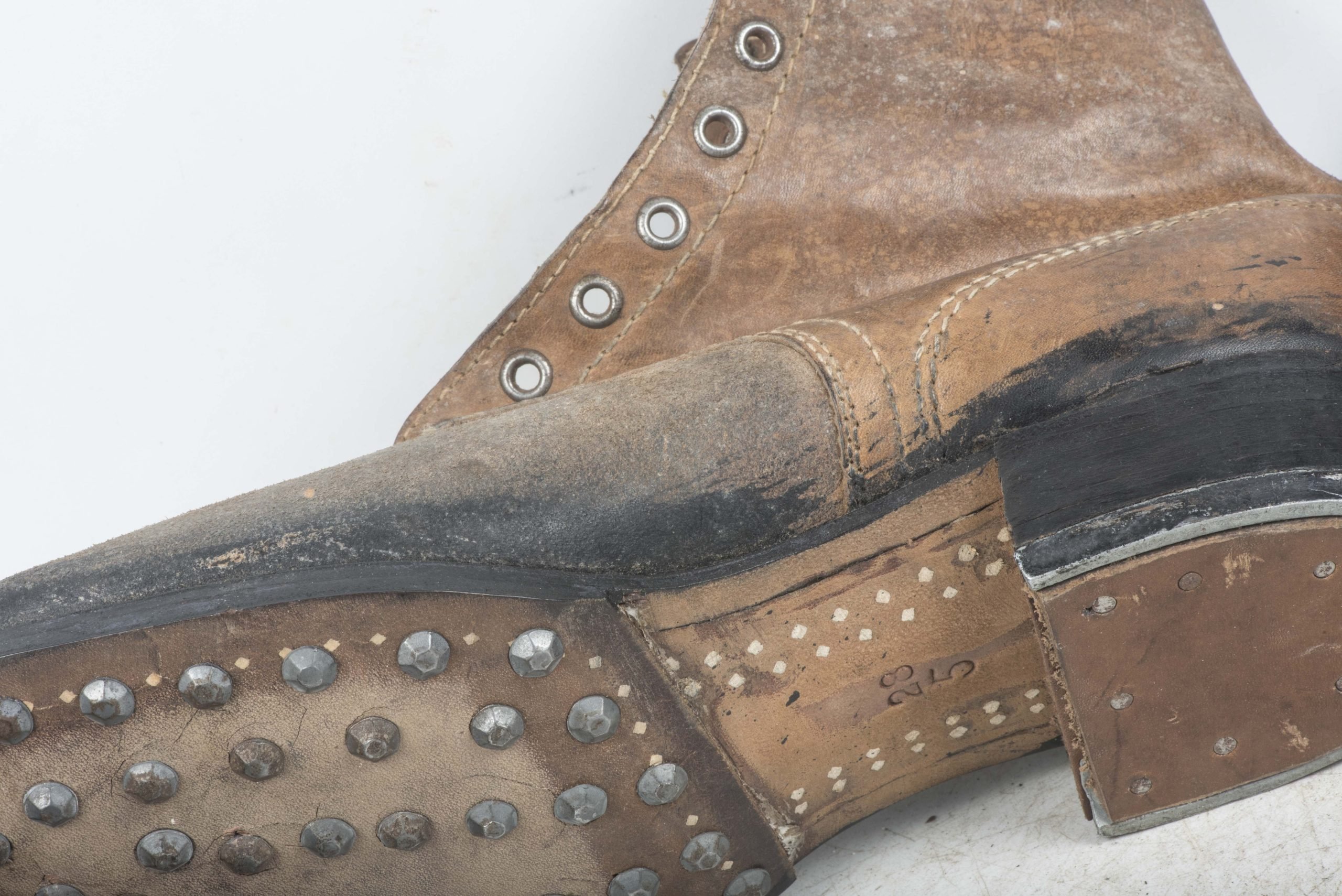 Unissued late war M37 lowboots marked 0/0612/0014 — image 11
