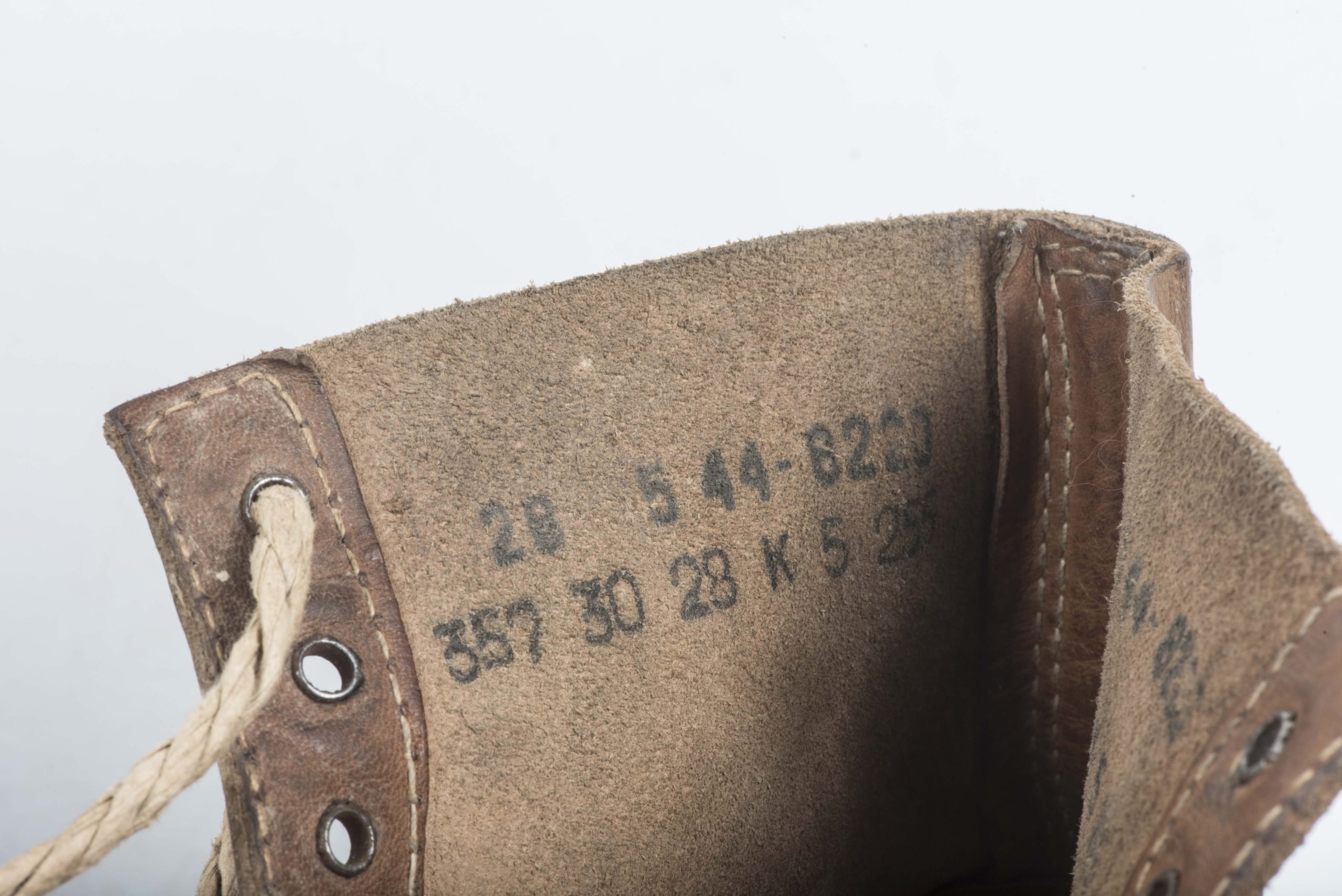 Unissued late war M37 lowboots marked 0/0612/0014 — image 18