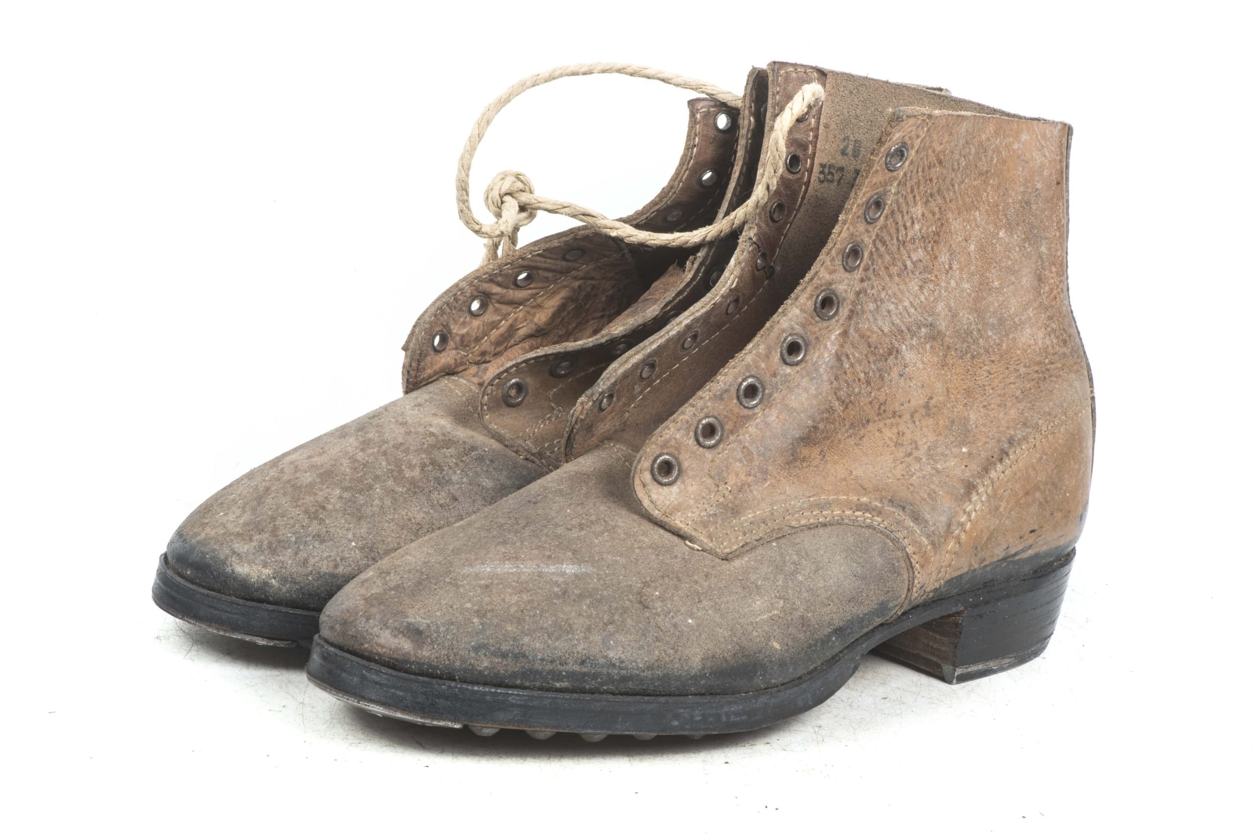 Unissued late war M37 lowboots marked 0/0612/0014 — image 4