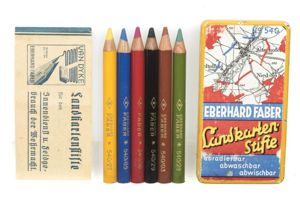 Rare small highlight pencils or Landkarten-Stifte Nr. 540 by Eberhard …