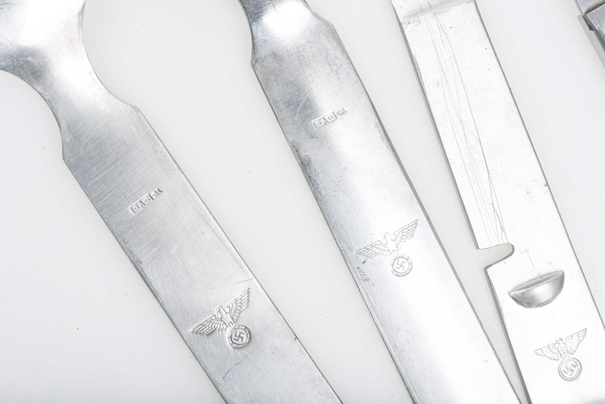 Four piece cutlery set marked GAG 41 — image 6