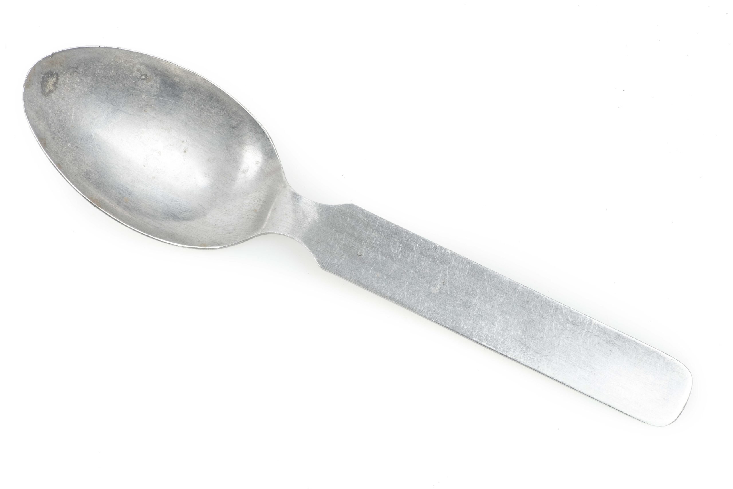 Four piece cutlery spoon marked FBCM 42