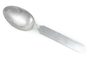 Four piece cutlery spoon marked FBCM 42