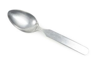 Four piece cutlery spoon marked H&K 41 Rostfrei