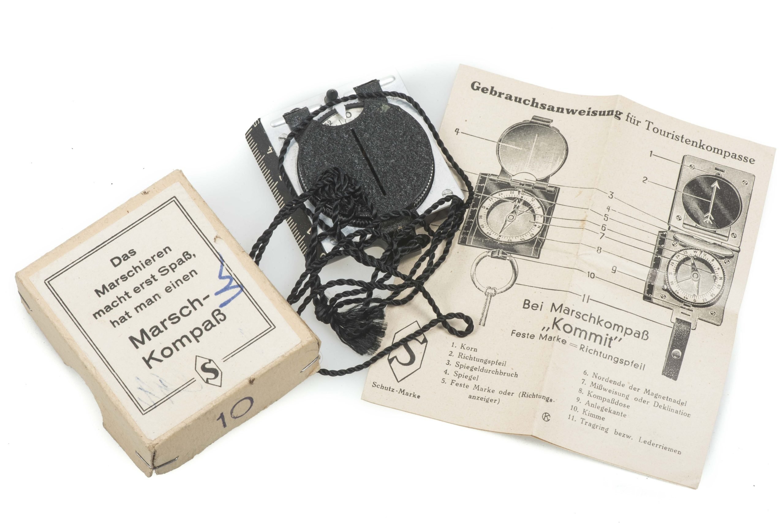 Boxed Hitlerjugend Marschkompass 'Jugend' DRGM