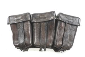 K98 ammunition pouch marked Carl Ackva Lederfabrik, Bad Kreuznach 1937