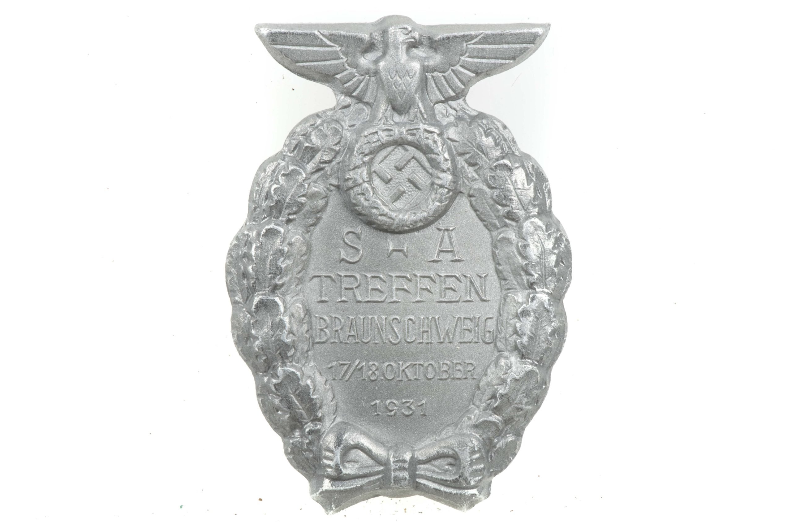 SA Treffen Braunschweig 1931 badge marked RZM M1/35 Ges. Gesch.