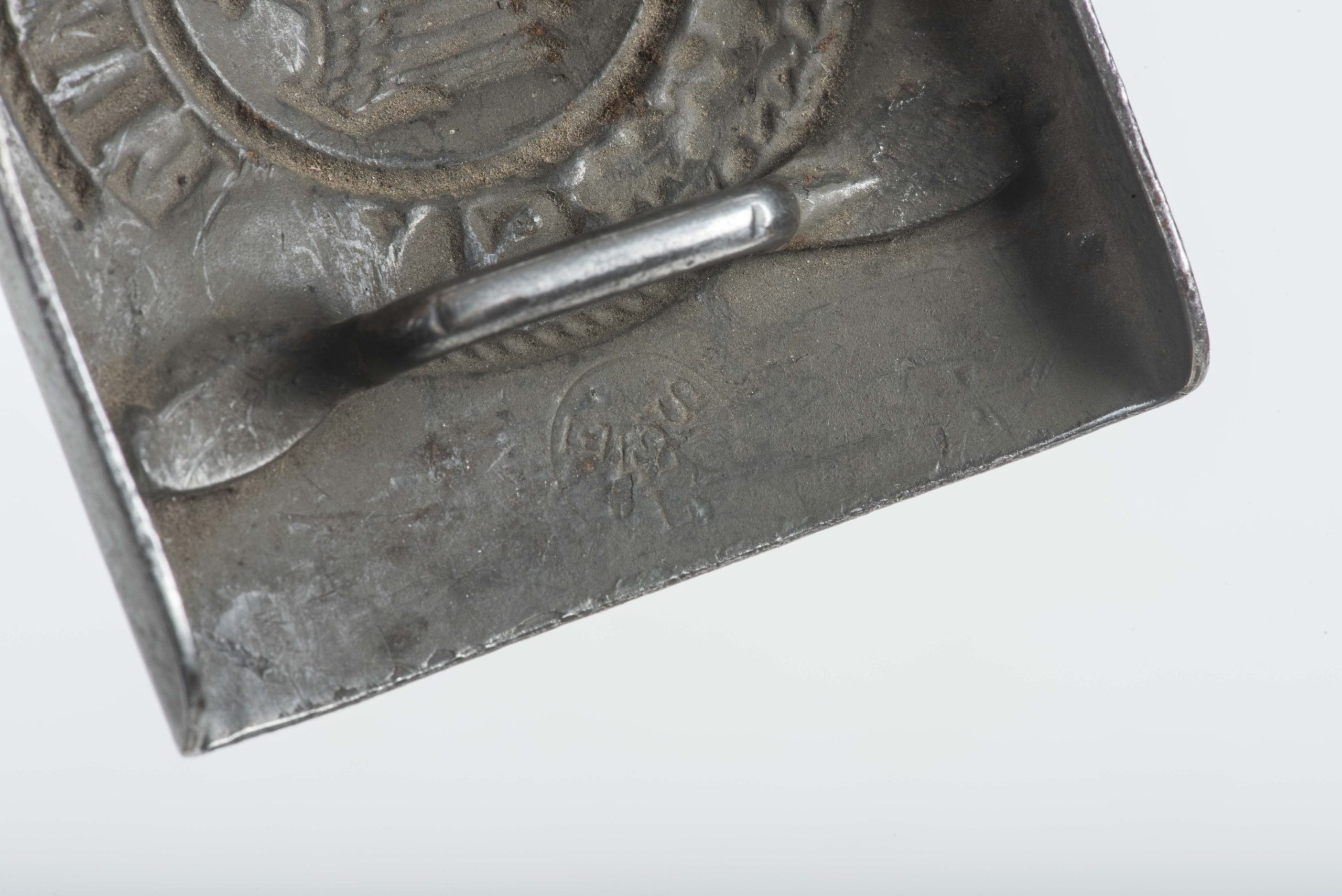 Steel Heer belt buckle marked ESL 42 — image 3