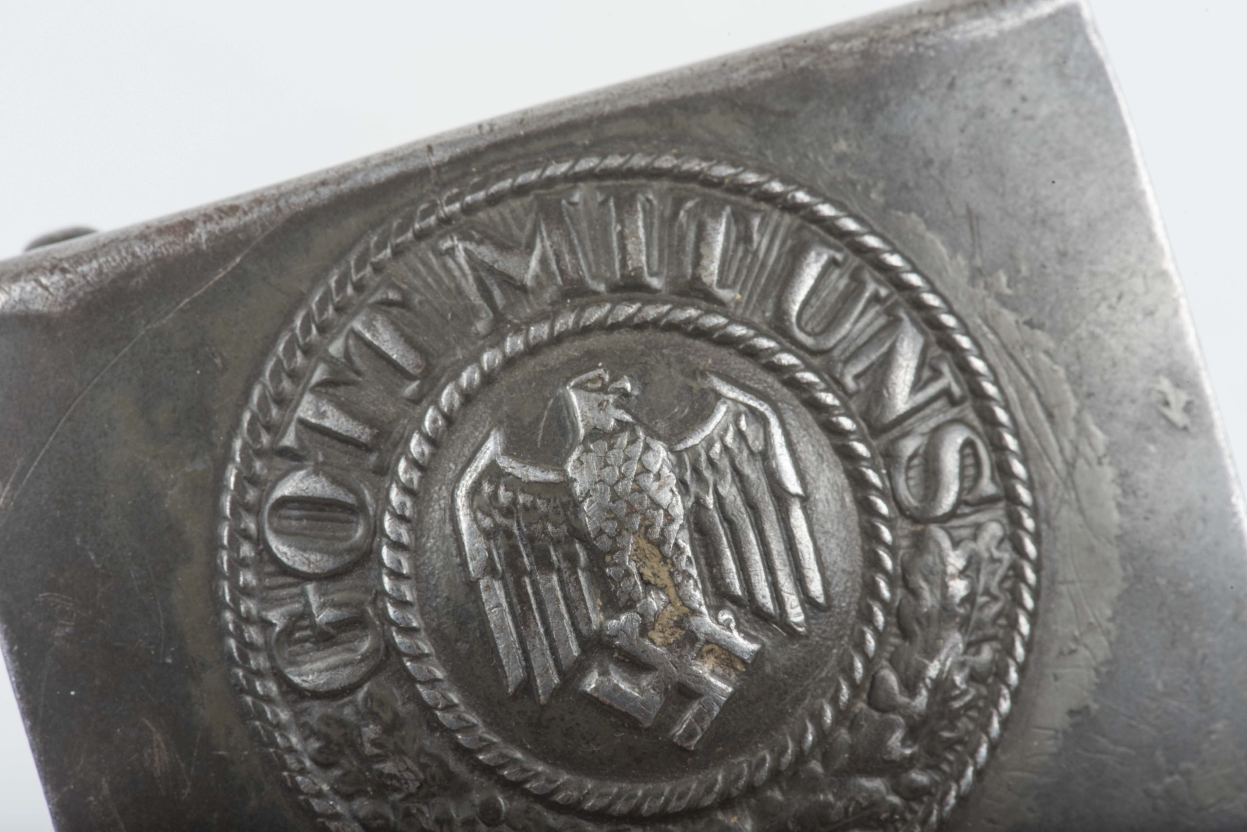 Steel Heer belt buckle marked ESL 42 — image 4