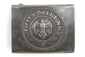 Steel Heer belt buckle marked ESL 42