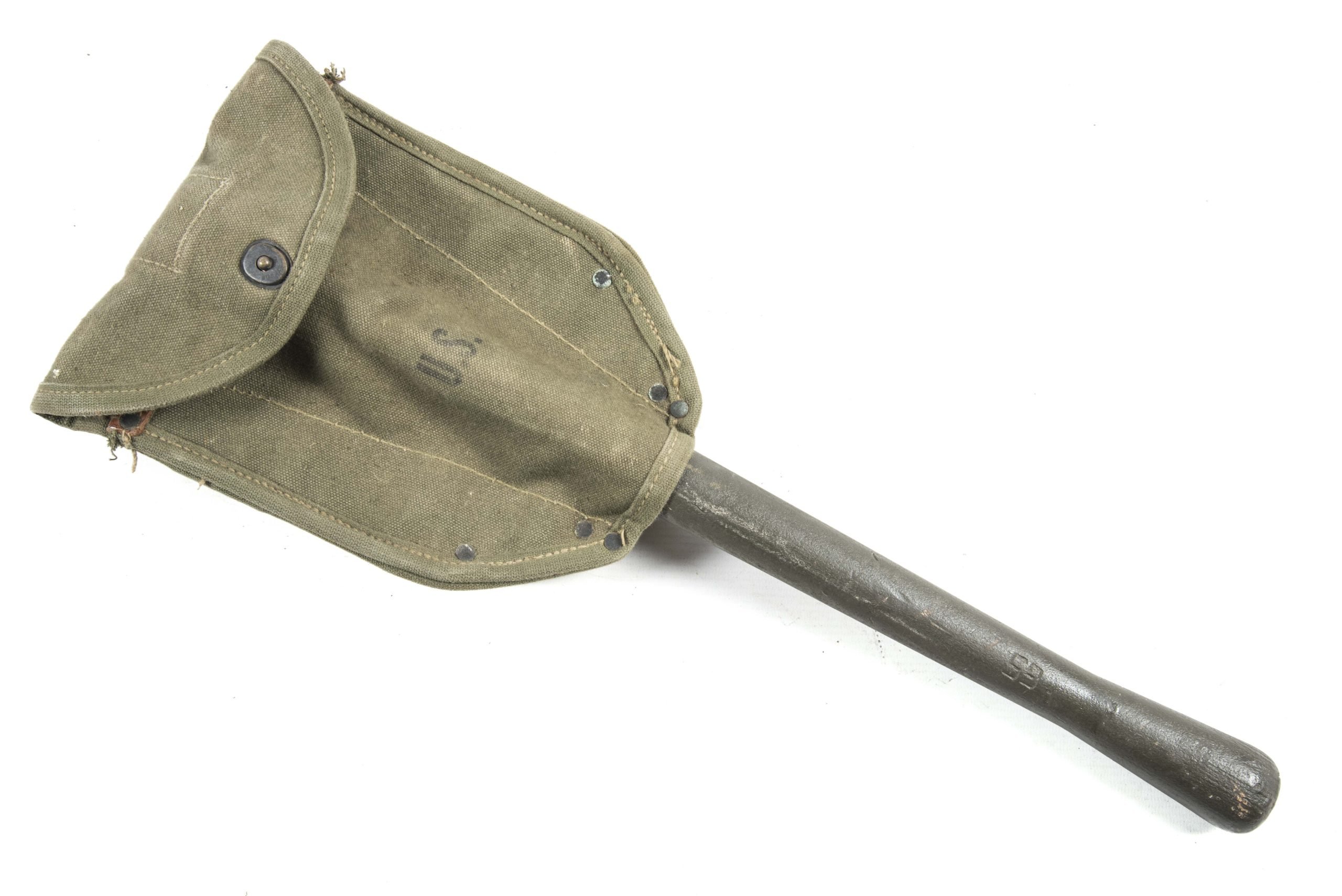 US Folding E-tool marked Tulsa Canvas 1944