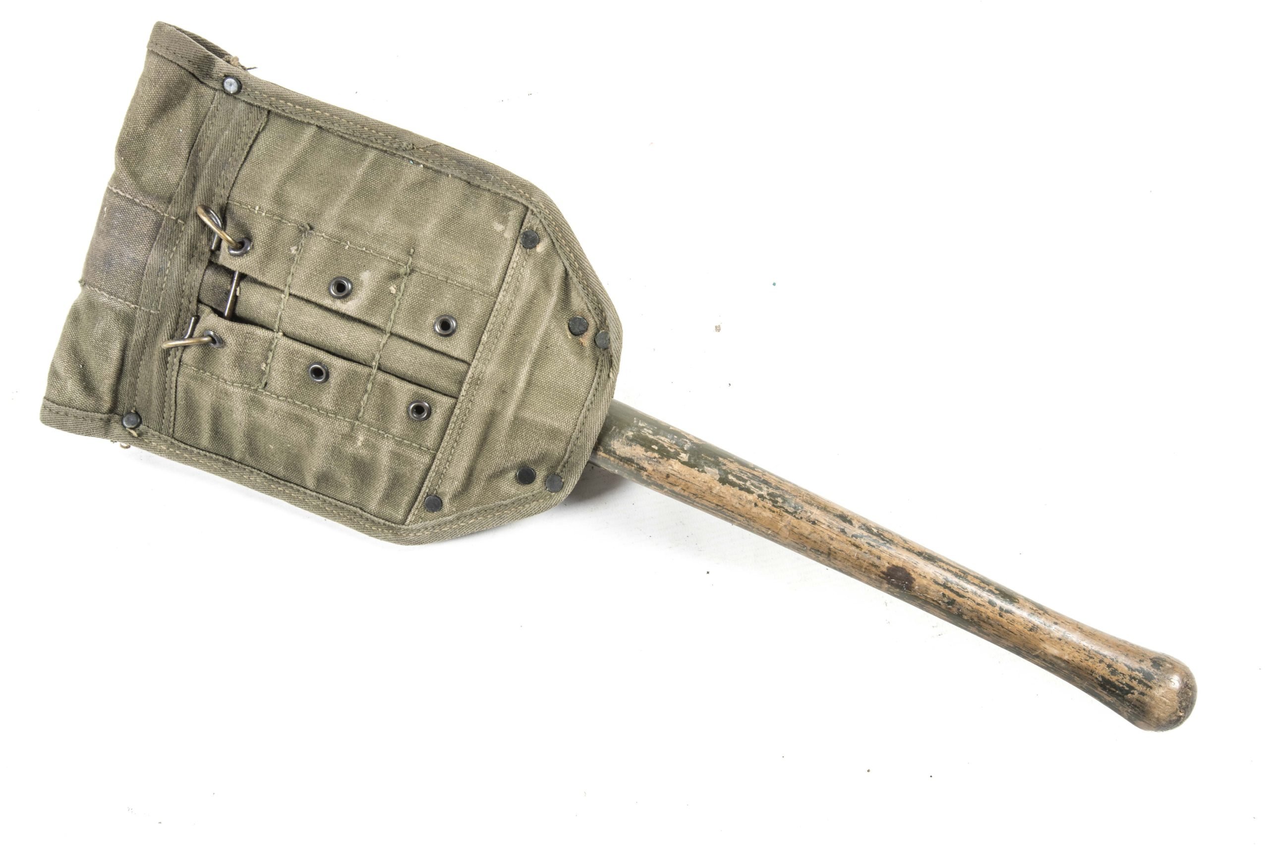 US Folding E-tool marked Tulsa Canvas 1944 — image 2