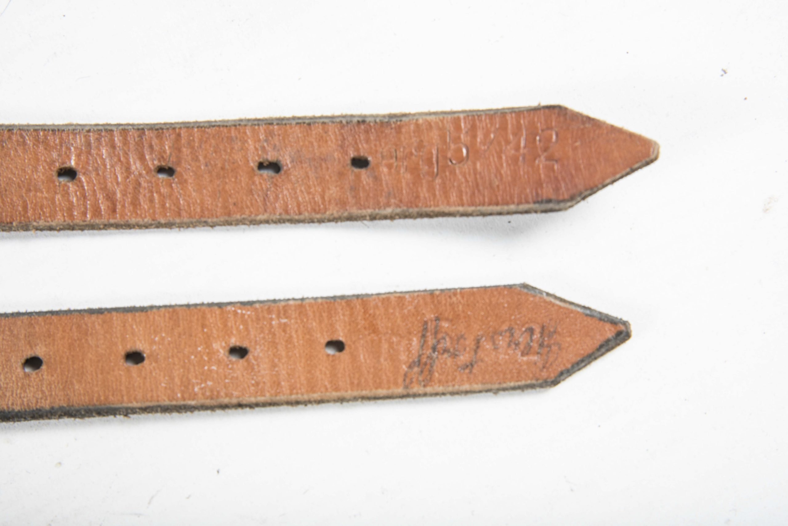 Two matching equipment straps marked erg 5/42 — image 3