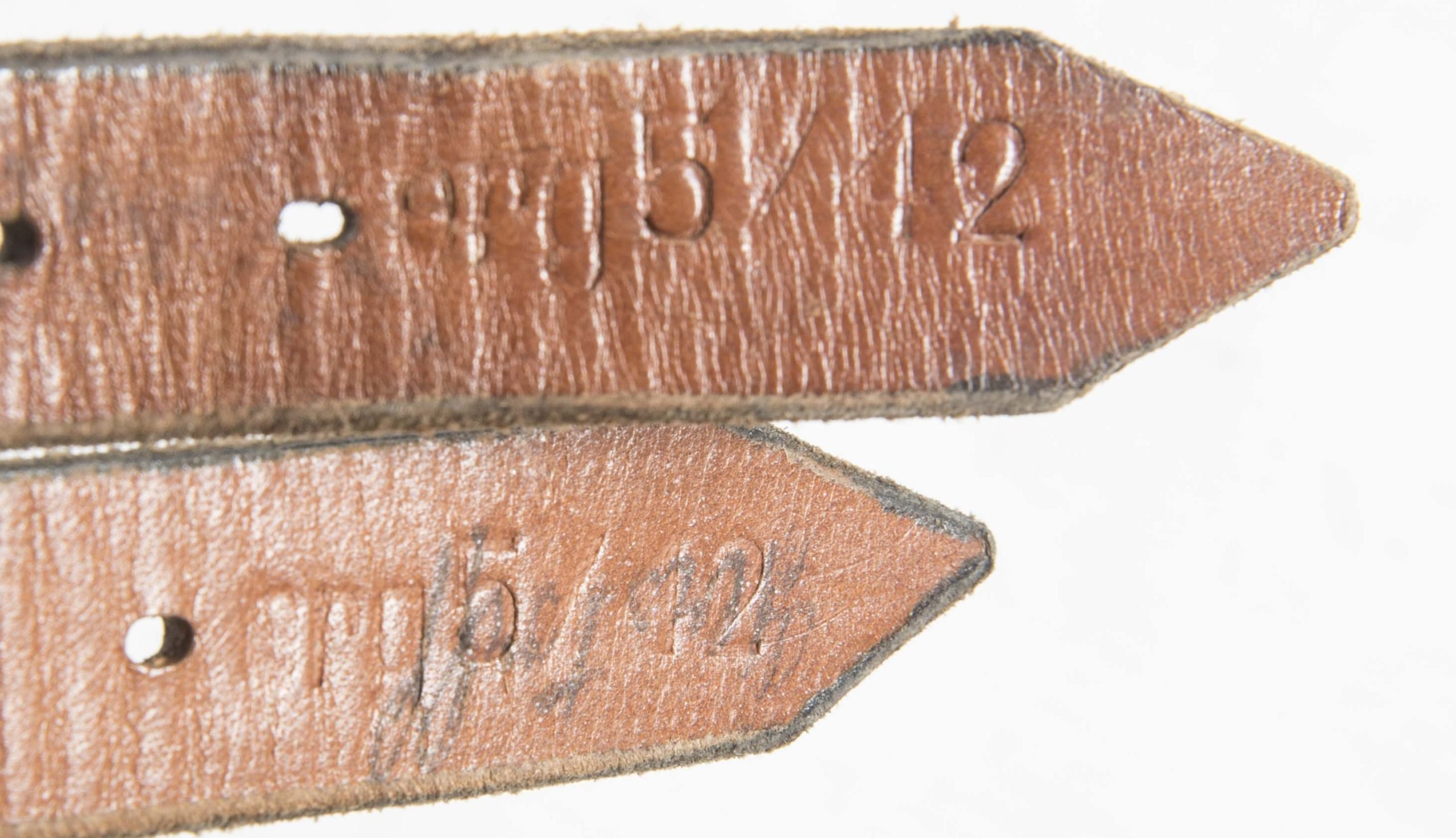 Two matching equipment straps marked erg 5/42 — image 5