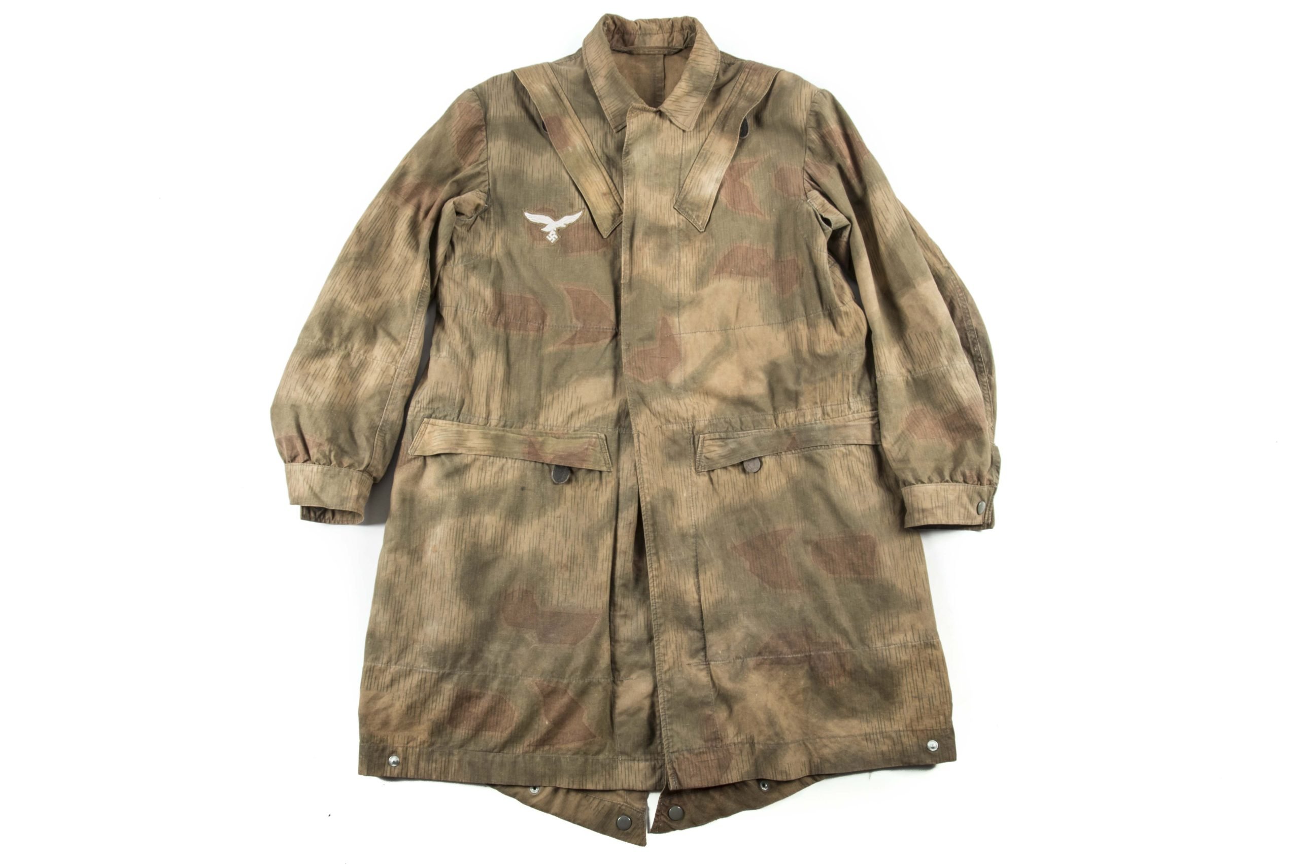 Late war Fallschirmjäger smock in Sumpftarn camouflage marked 0/1283/0040 IIB
