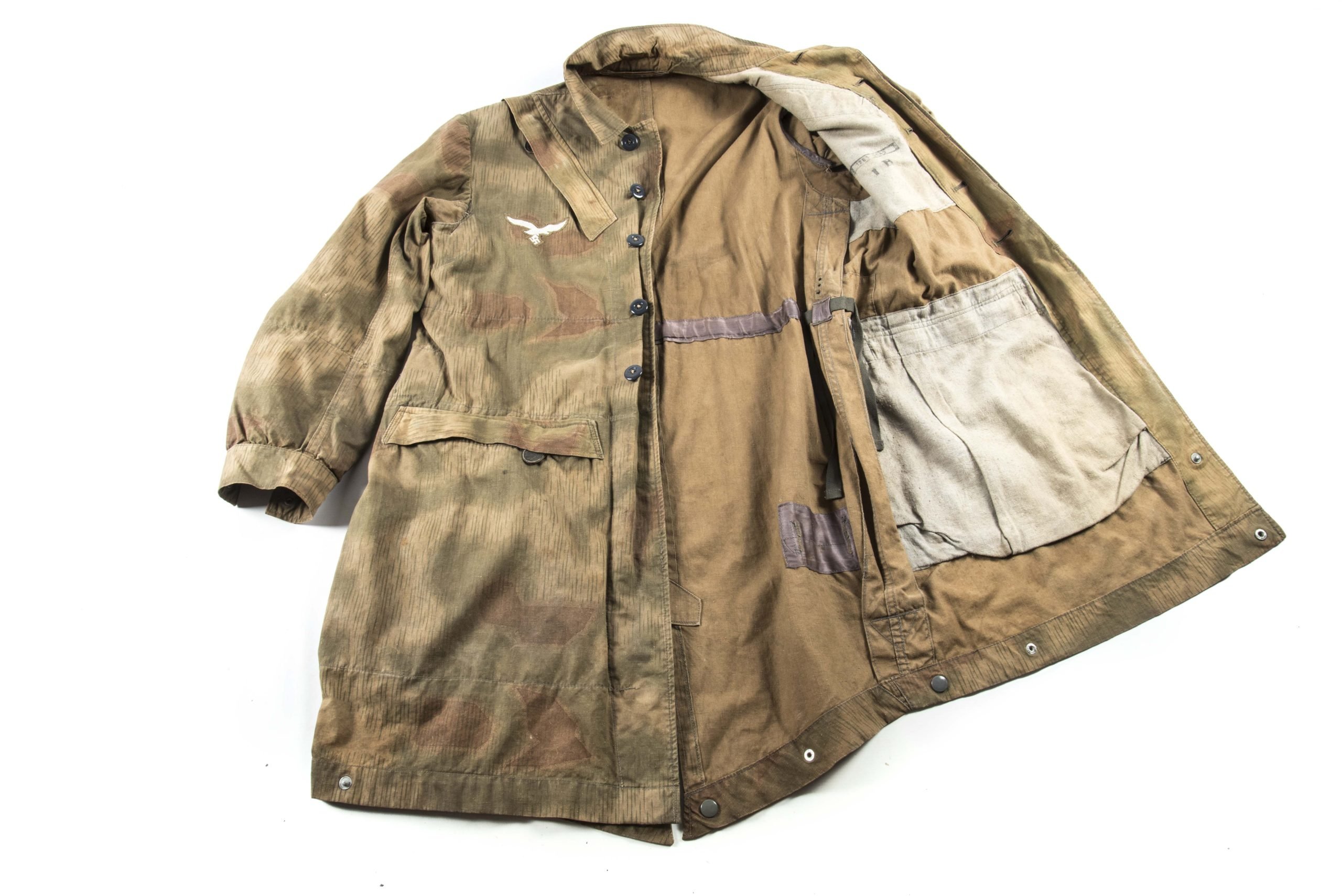 Late war Fallschirmjäger smock in Sumpftarn camouflage marked 0/1283/0040 IIB — image 3