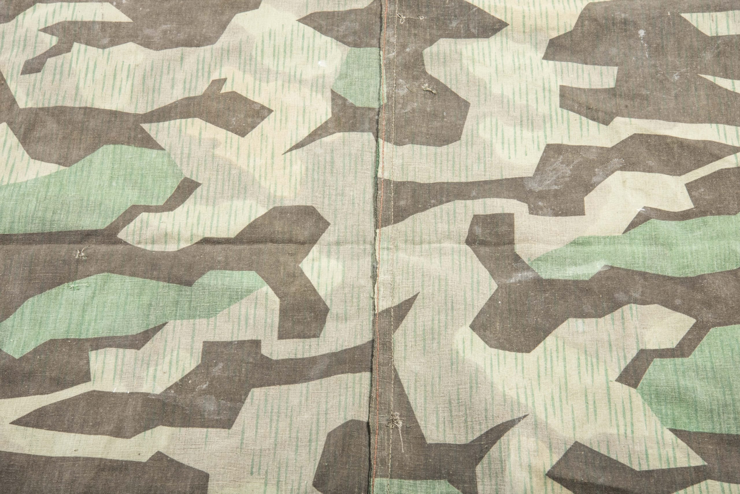 Late war 4-panel M31 Zeltbahn in Reduced Splittertarn camouflage with carbon overprint — image 12