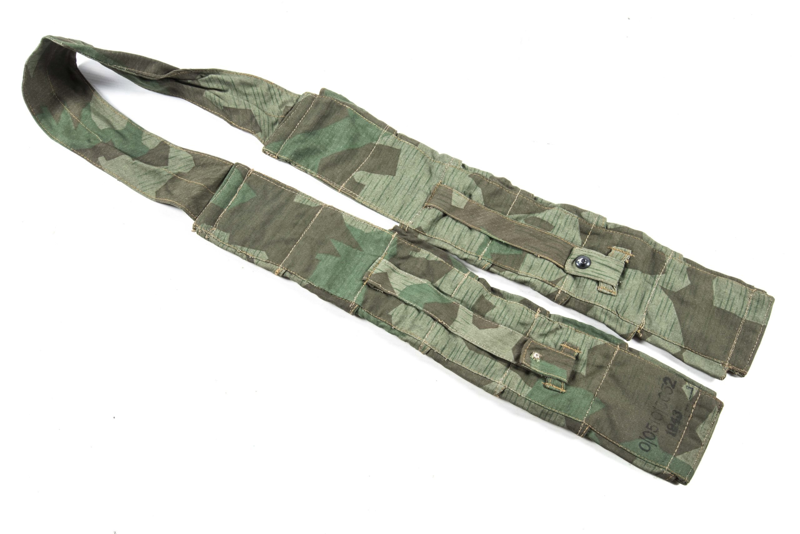 Splitter pattern Fallschirmjäger bandoleer marked 0/0510/0052 1943 — image 4