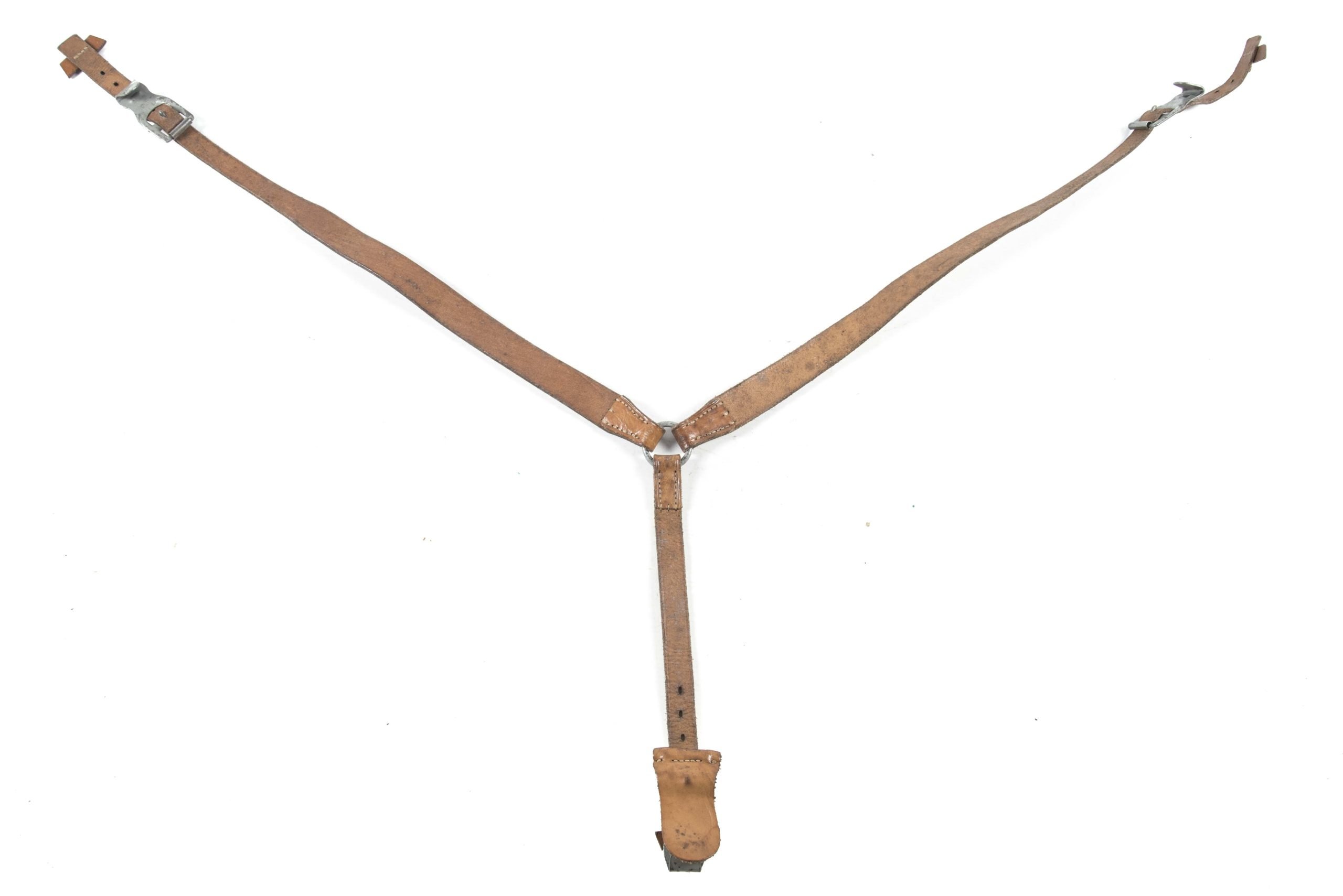 Brown lightweight Y-strap marked Fr. Offermann & Söhne Bensberg 1941