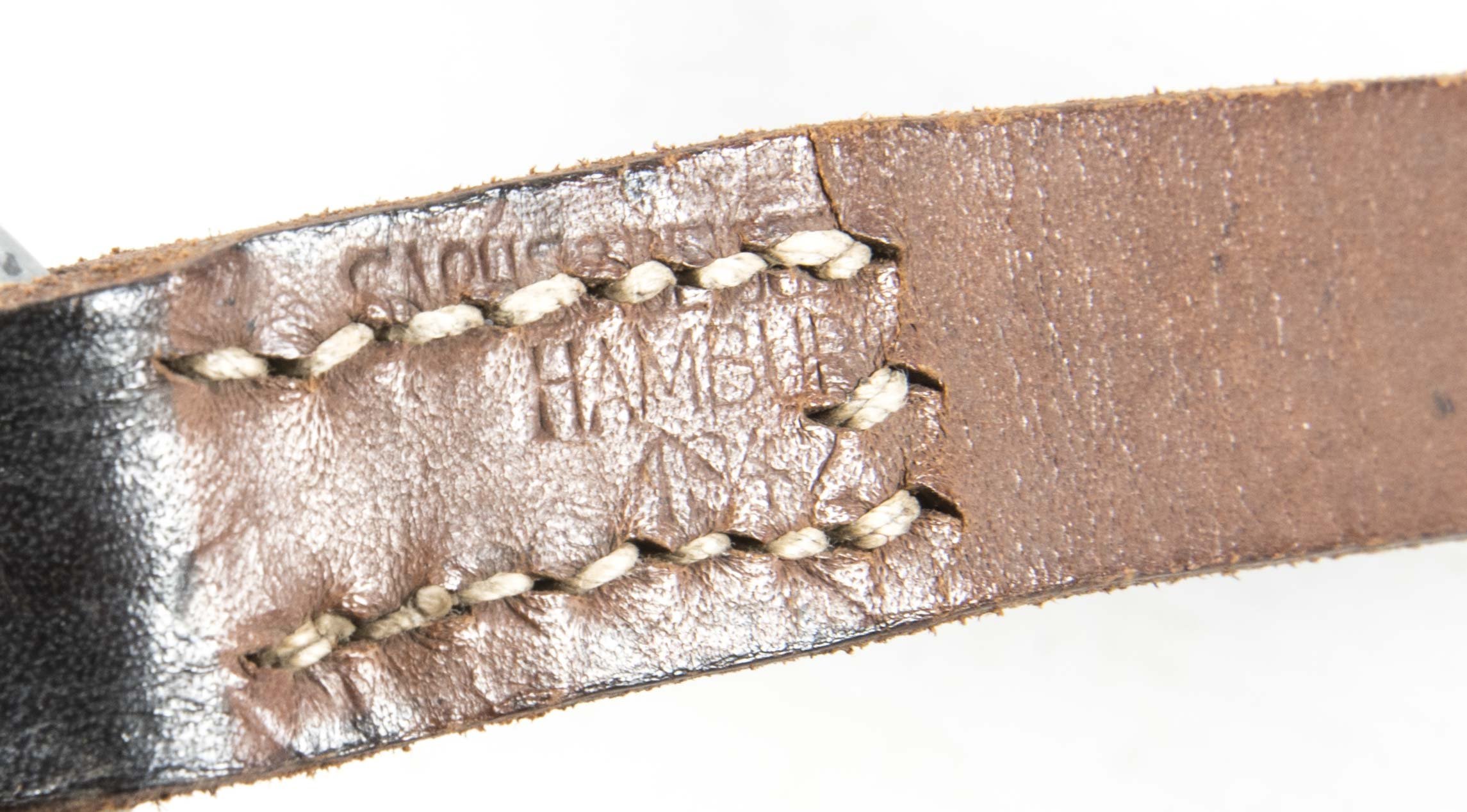 Black lightweight Y-strap marked Sachs & Deisselberg Hamburg 1942 — image 9