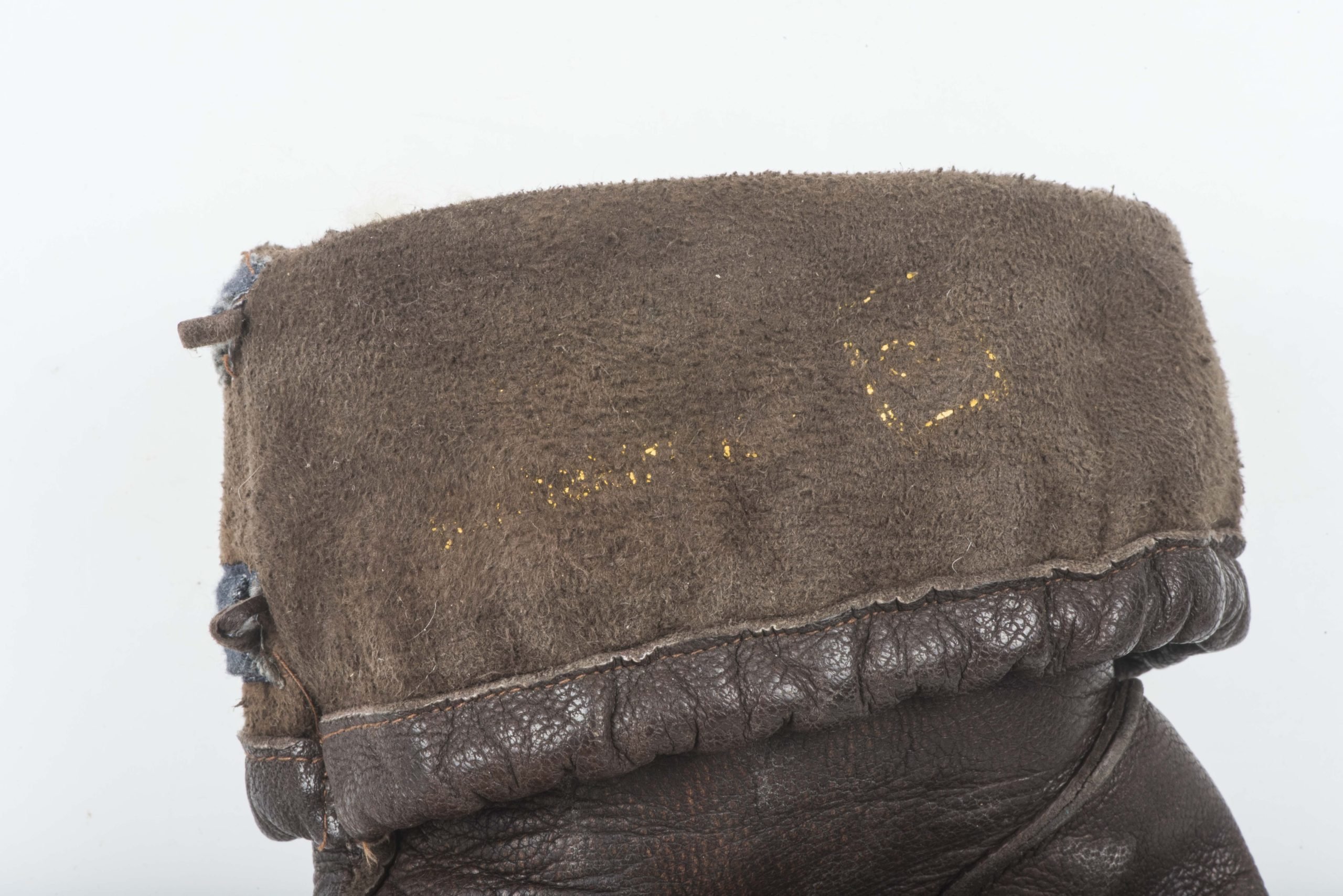 Rare brown leather lined Fallschirmjäger gloves — image 15