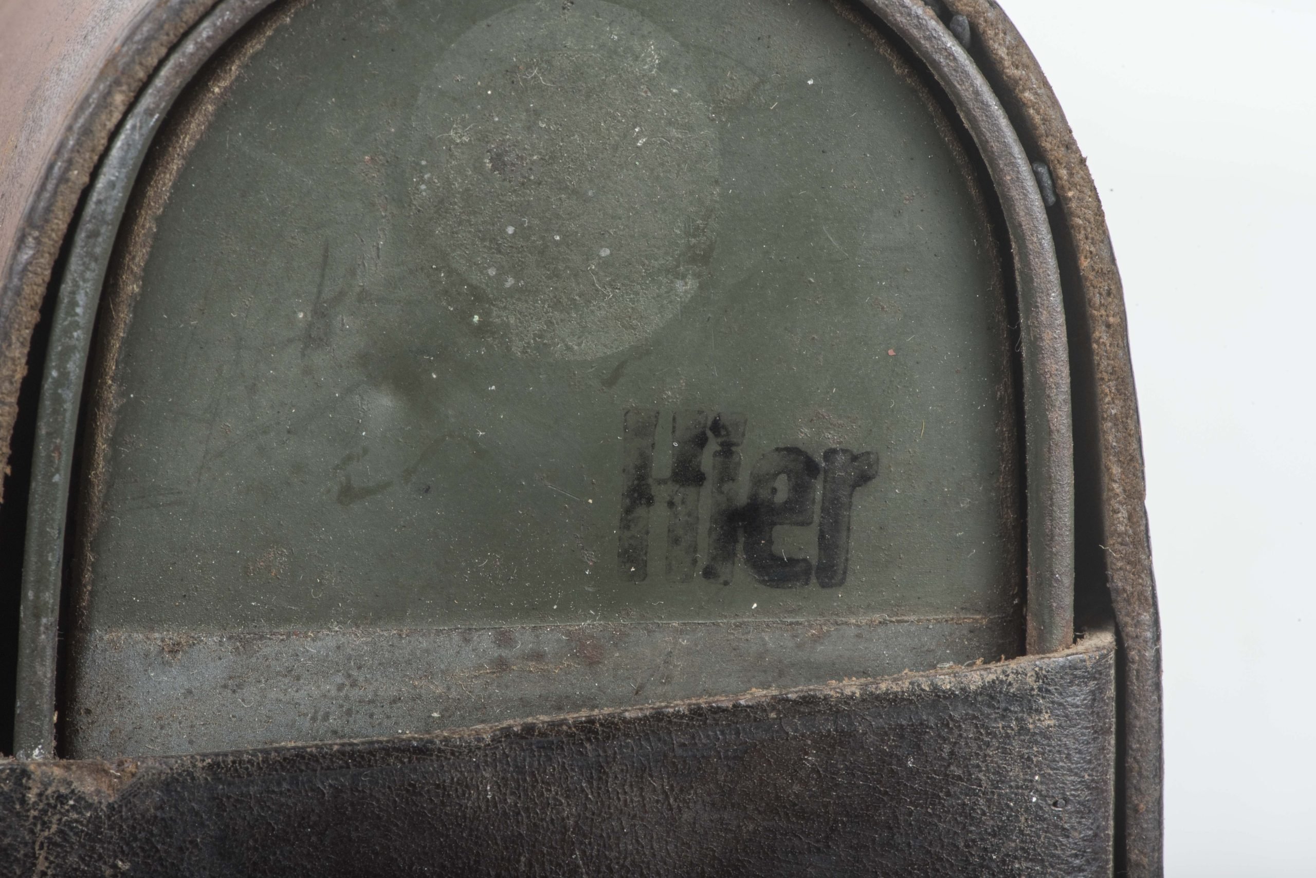 Rare Kavallerietasche Reichswehr gasmask filter marked R. Larsen Berlin S.W.4B, FB 41 bwz — image 13