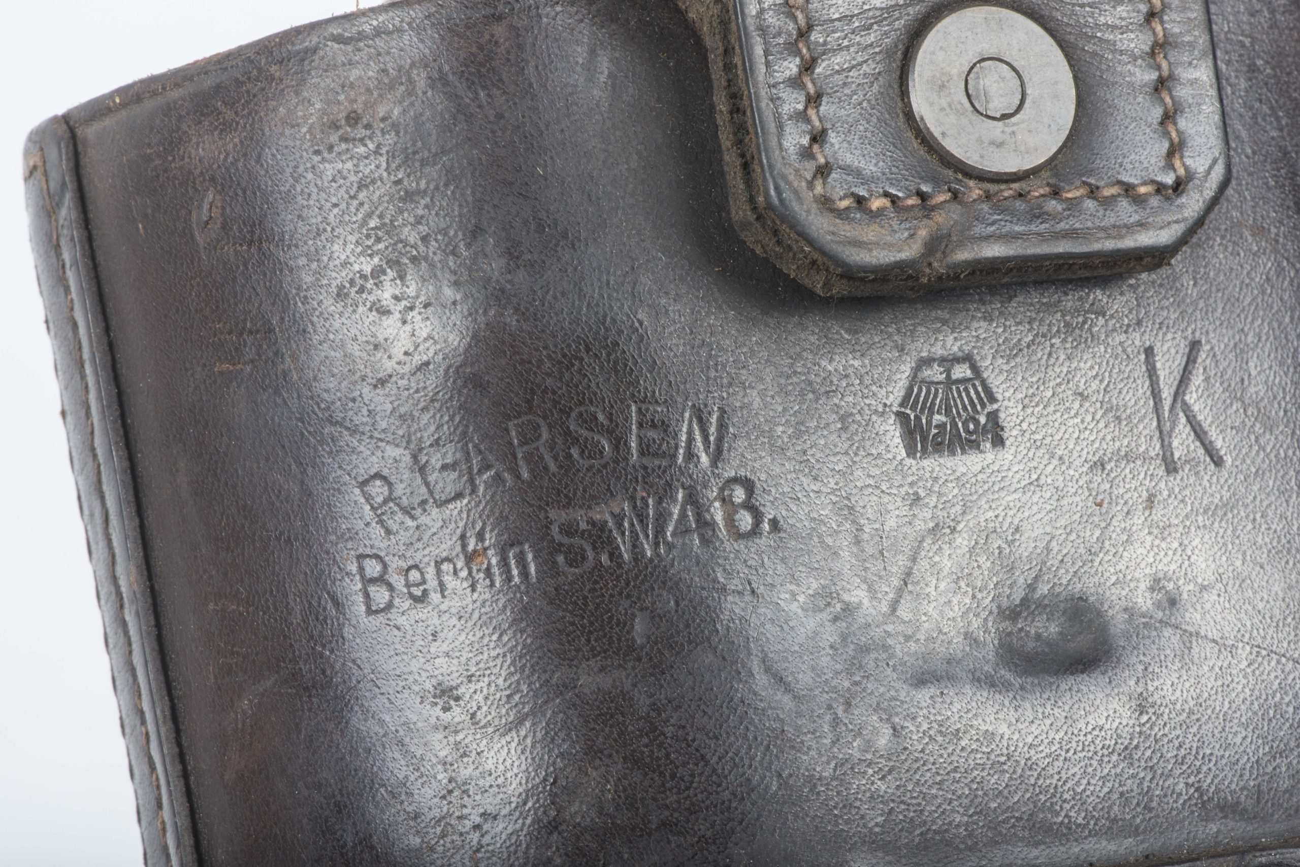 Rare Kavallerietasche Reichswehr gasmask filter marked R. Larsen Berlin S.W.4B, FB 41 bwz — image 5