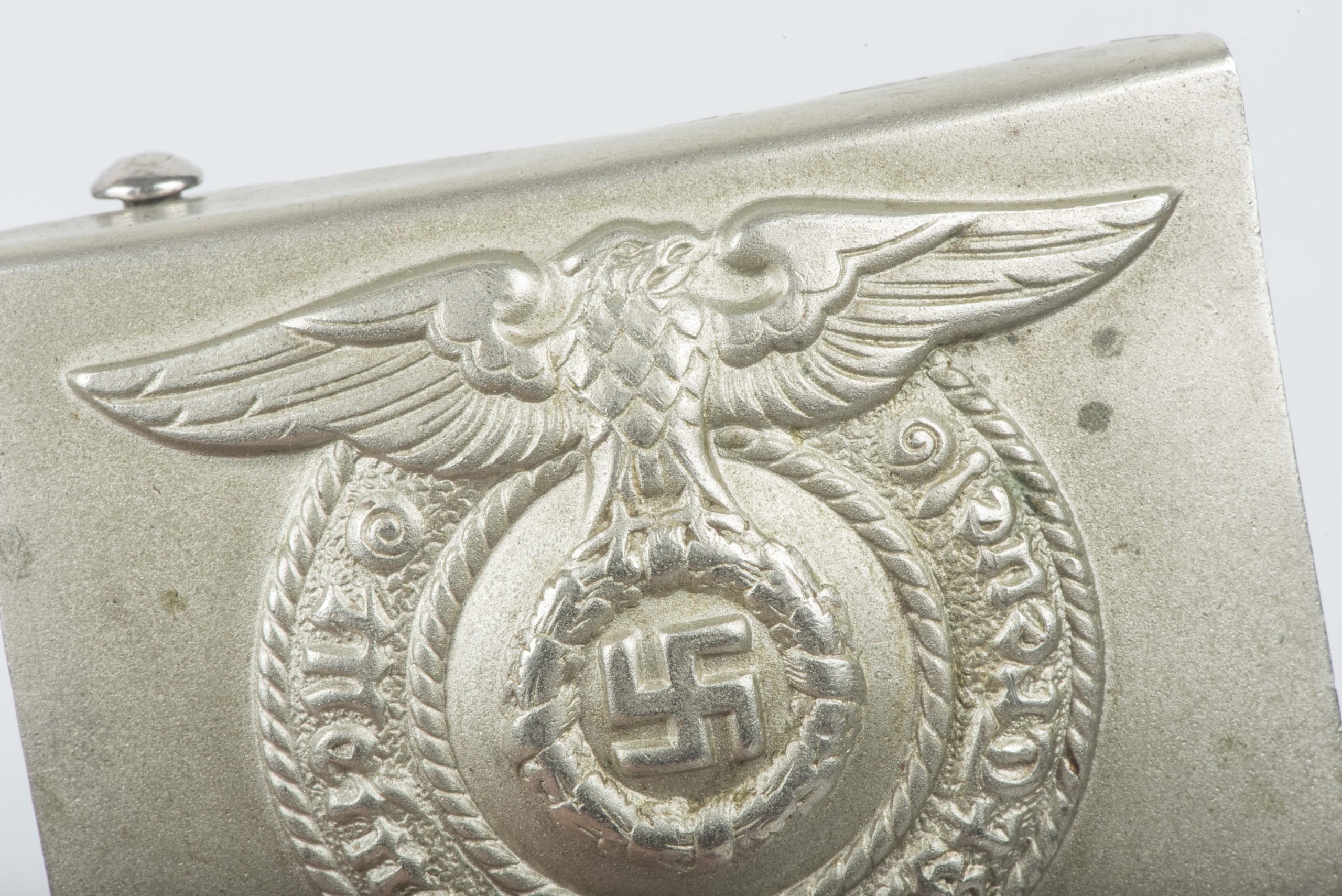 Repaired Waffen-SS EM/NCO belt buckle 'Fat Eagle' — image 7