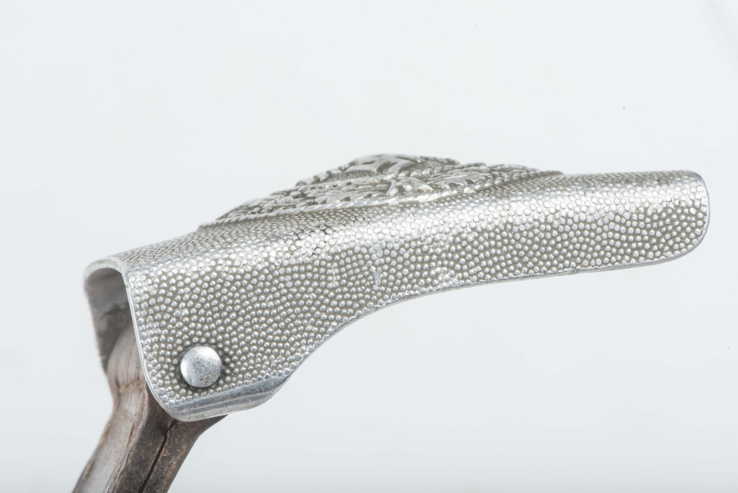 Tabbed Aluminum Heer belt buckle marked Lehmann & Wunderberg 1938 — image 7