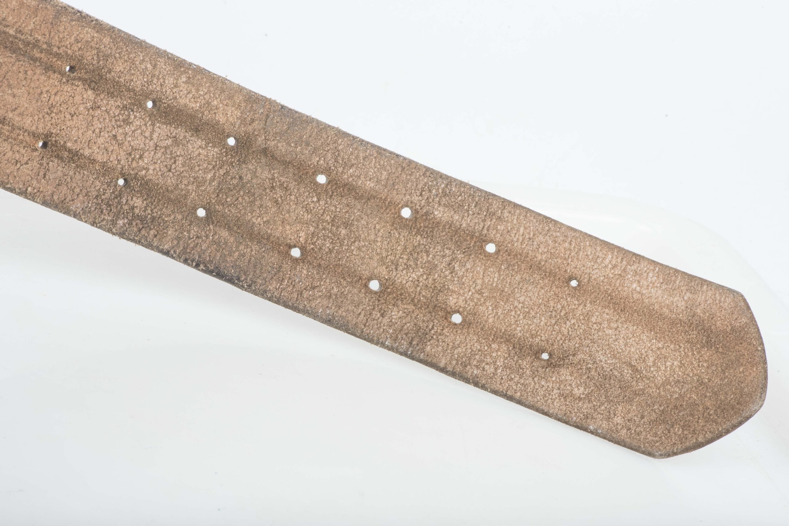 Leather double claw belt marked RZM M/5/71 OLC Croupon size 95 — image 8