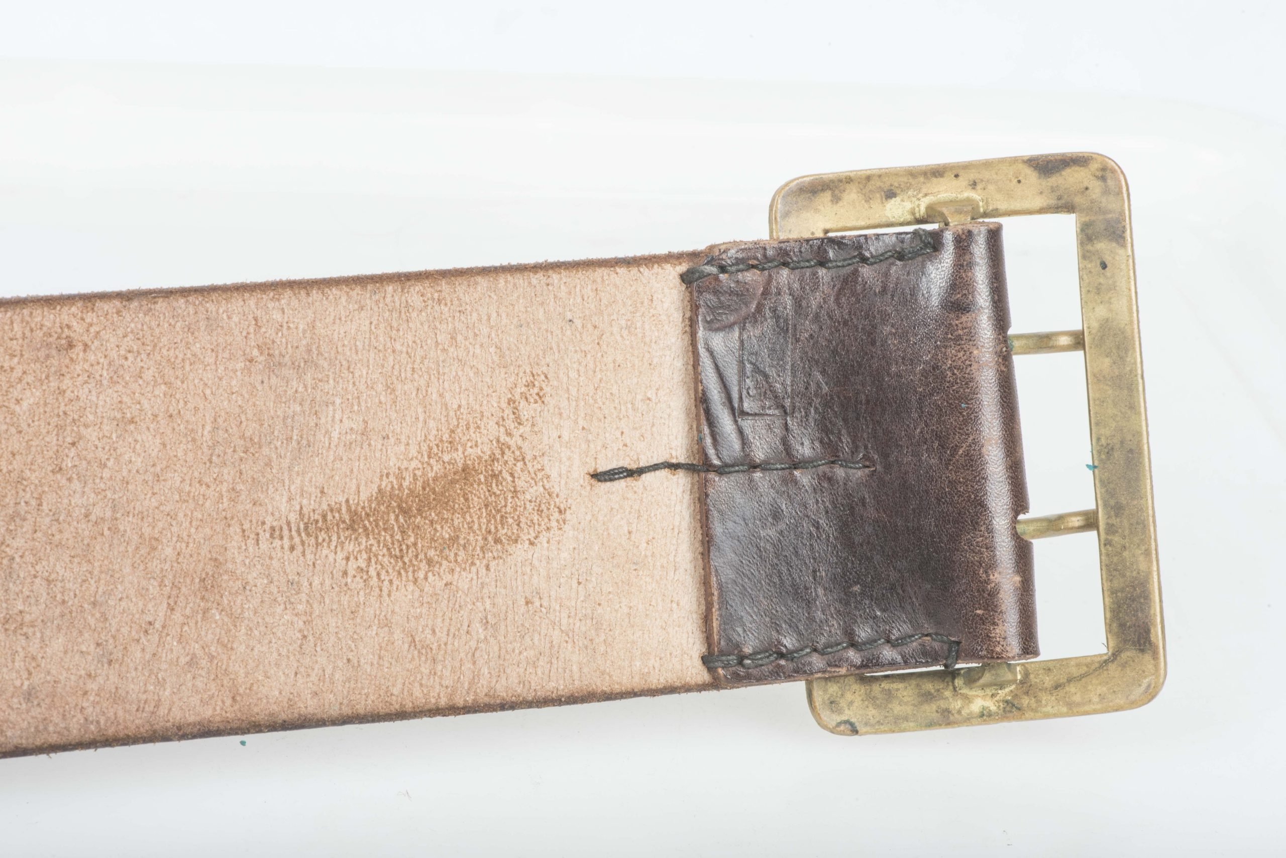 Leather double claw belt marked DRGM 1240881 Croupon 42 645 — image 5