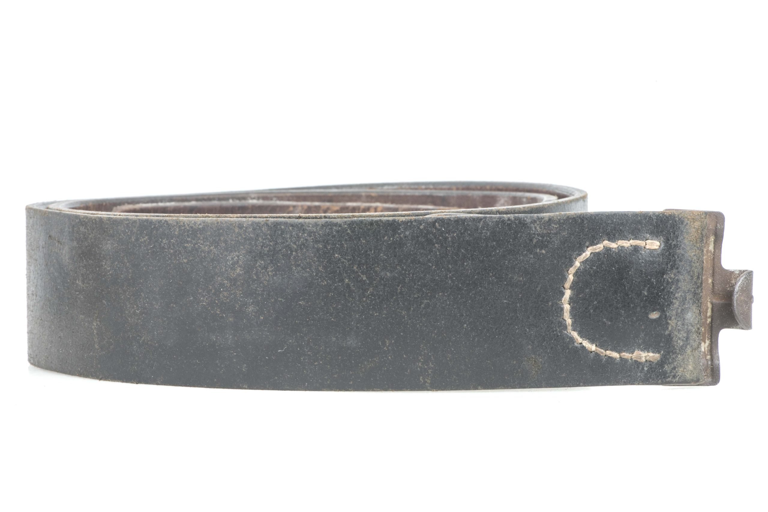 Leather equipment belt marked Aachen 1943 size 100