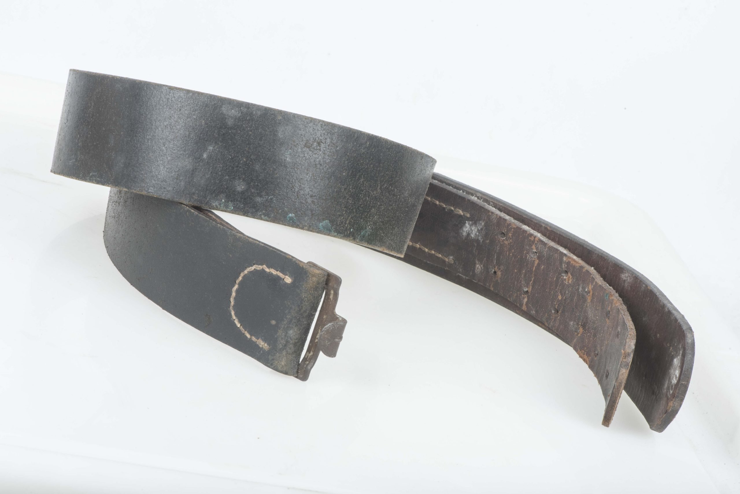 Leather equipment belt marked Aachen 1943 size 100 — image 3