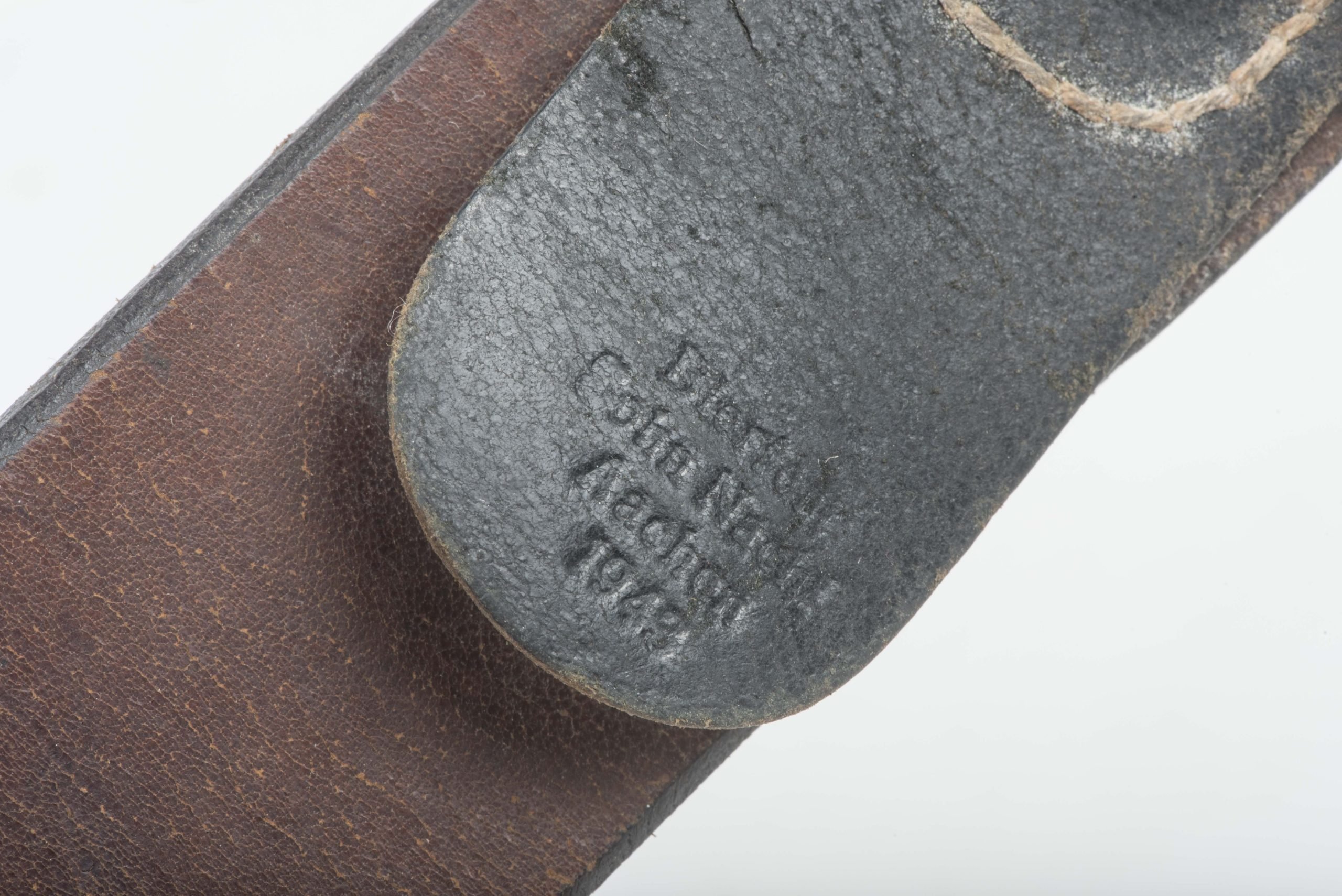 Leather equipment belt marked Aachen 1943 size 100 — image 6