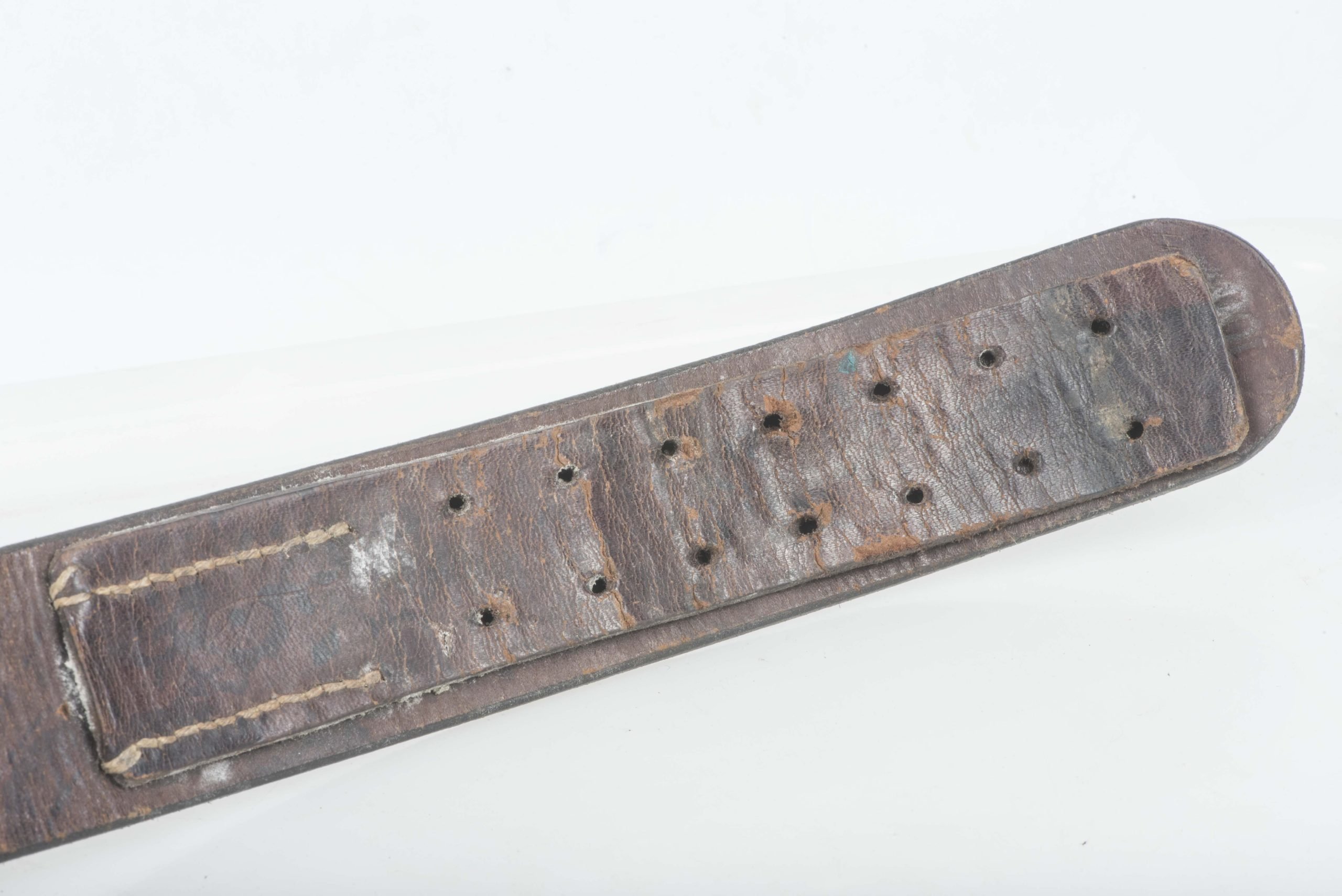 Leather equipment belt marked Aachen 1943 size 100 — image 8