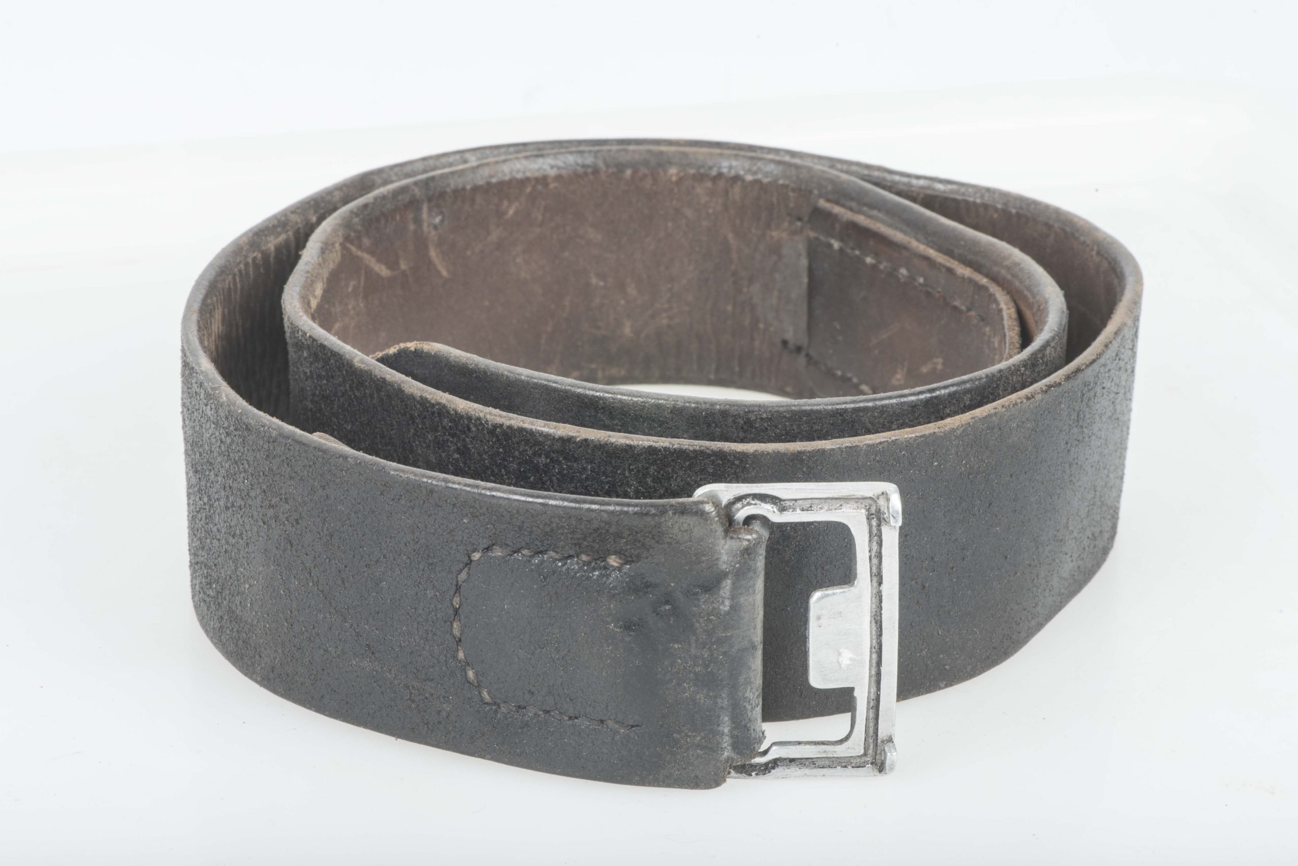 Polizei leather equipment belt marked ATH — image 2