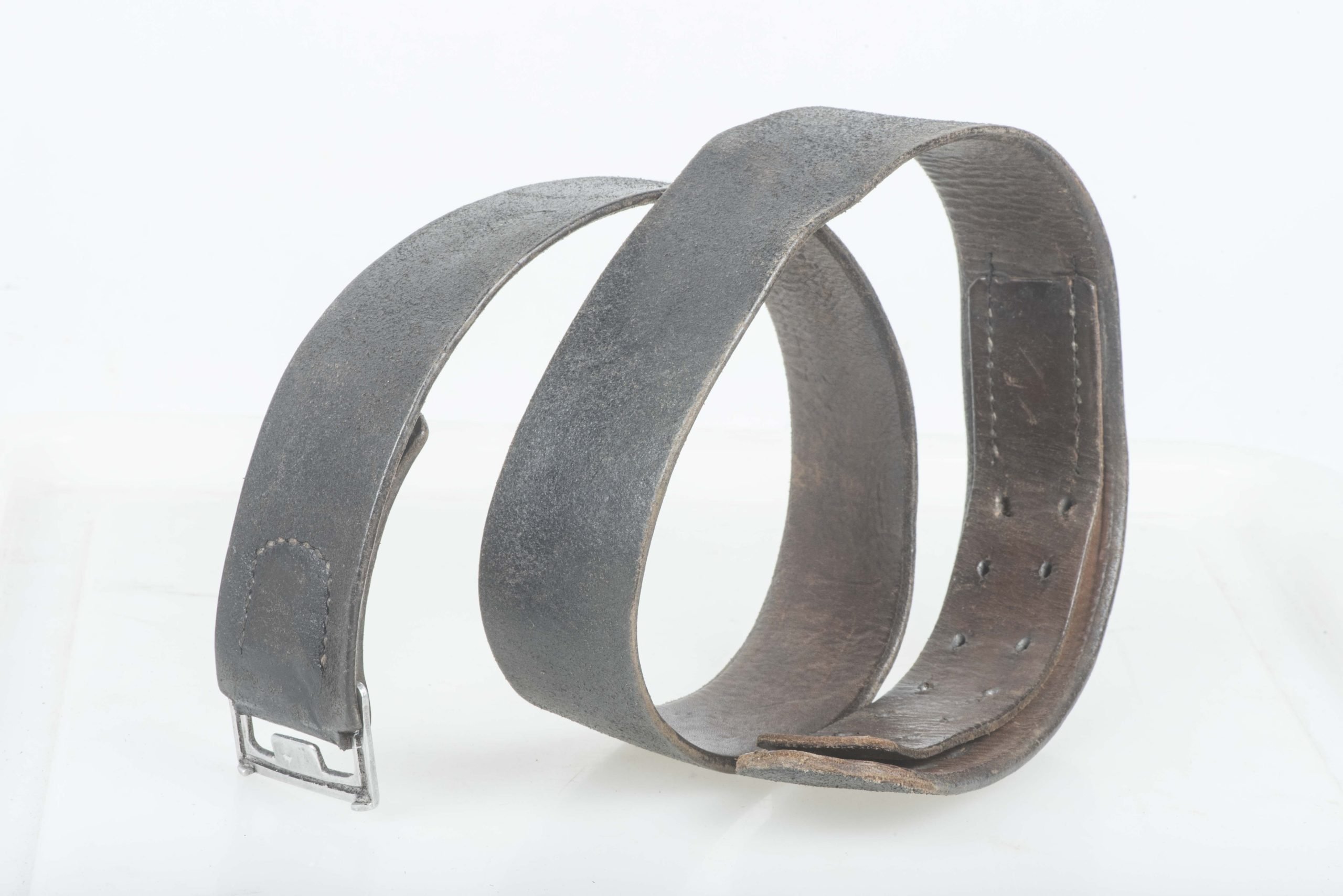 Polizei leather equipment belt marked ATH — image 3