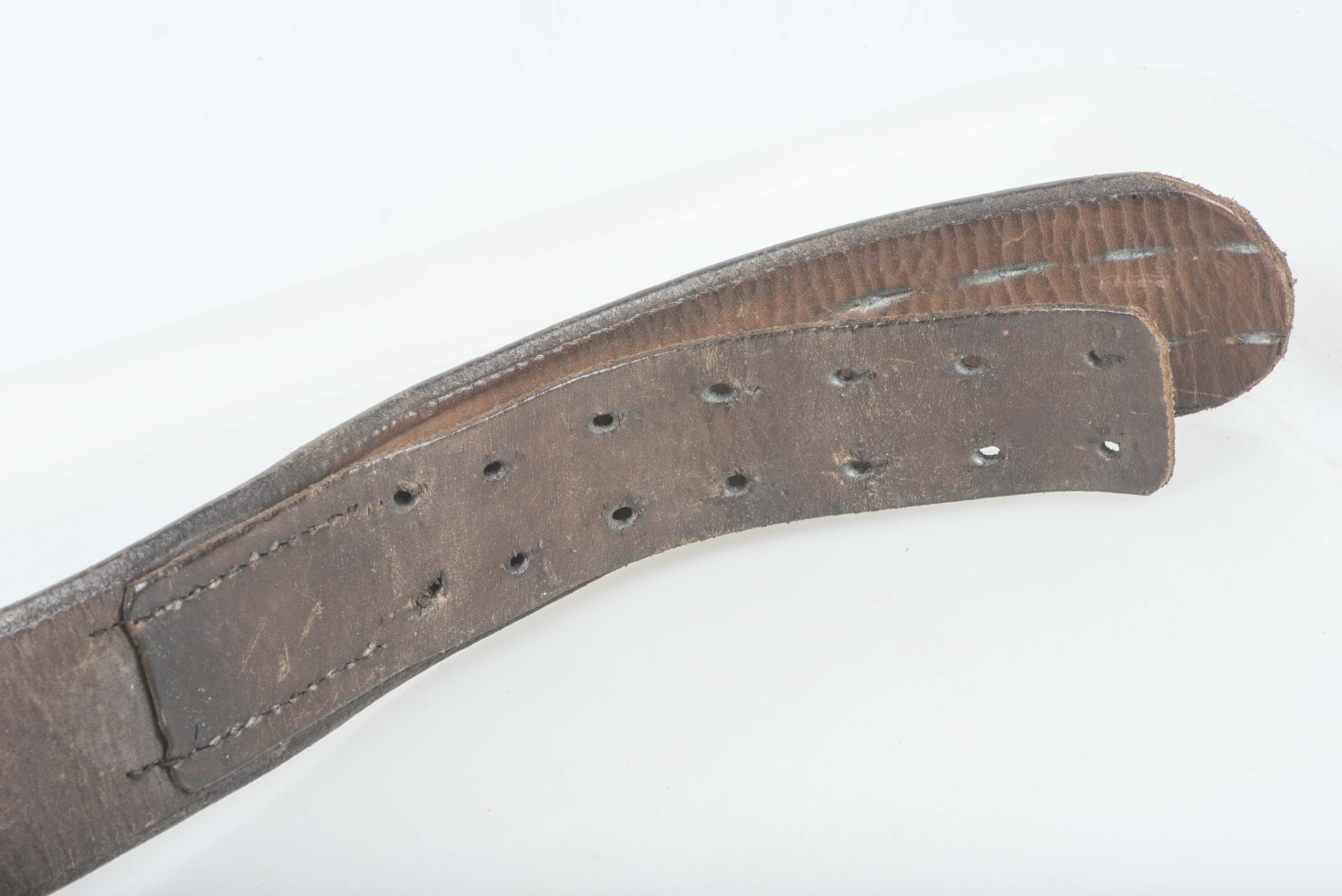 Polizei leather equipment belt marked ATH — image 7