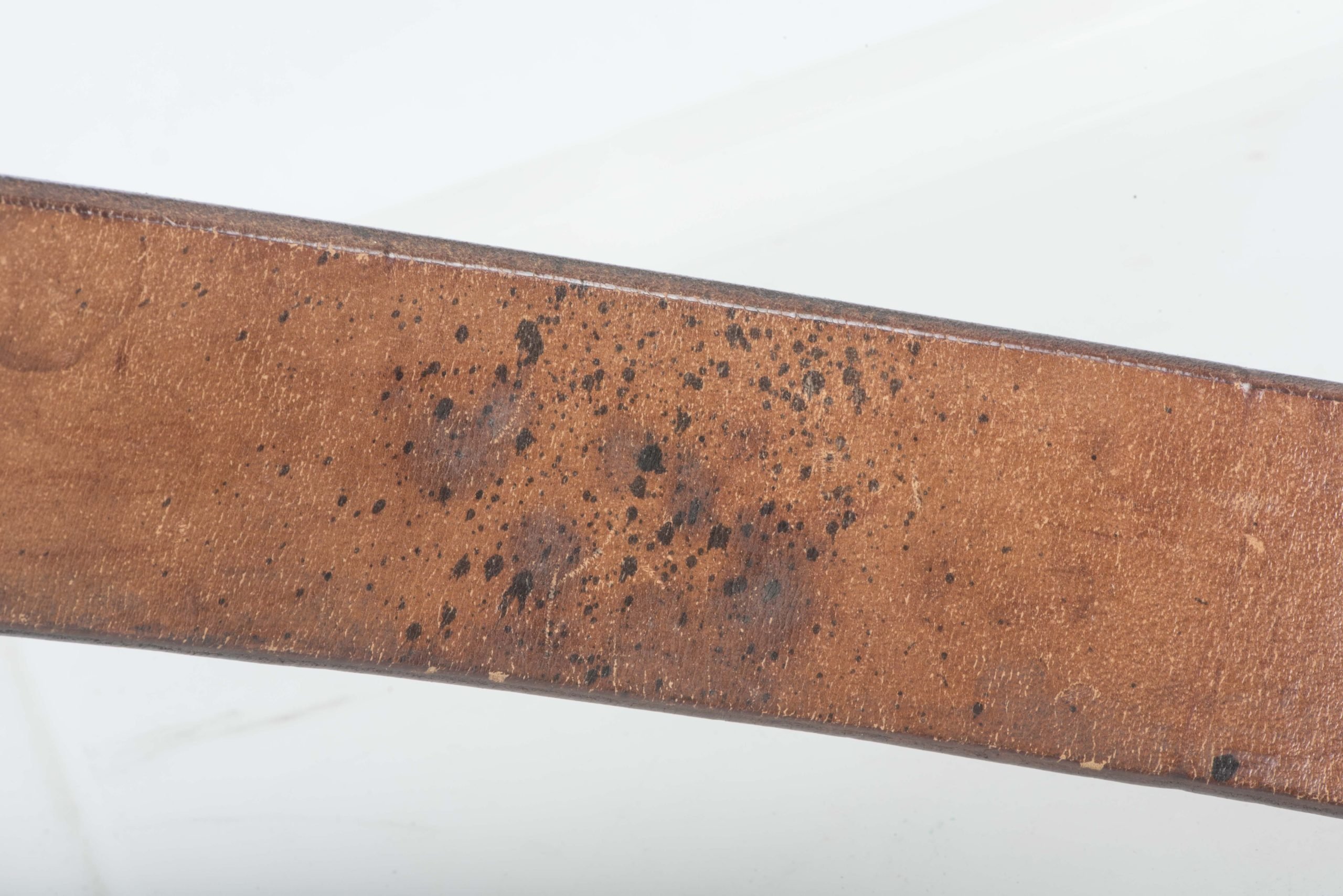 Leather equipment belt marked Otto Koberstein Landsberg a.W. 6 39 size 90 — image 9