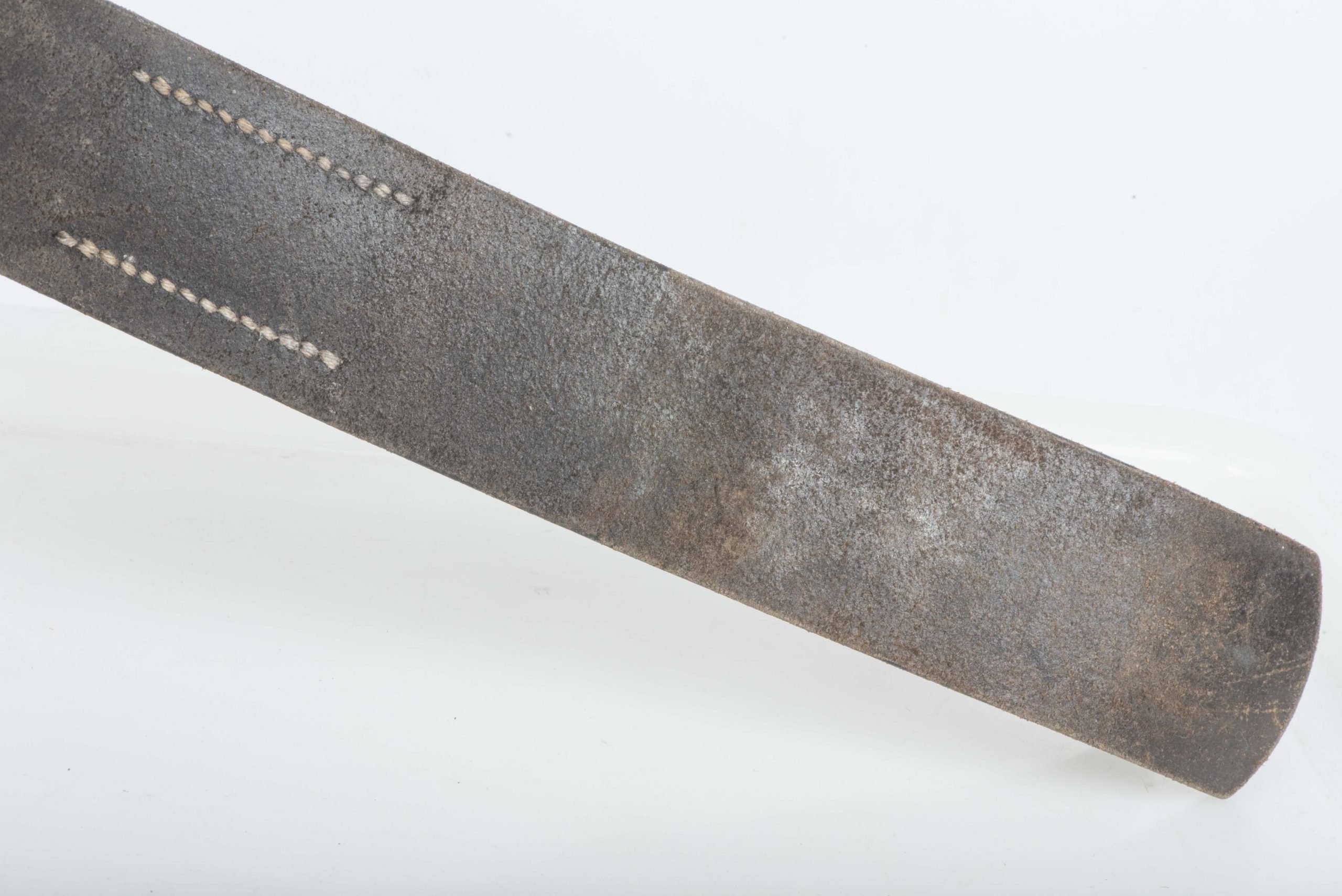 Leather equipment belt marked Karl Hepting & Co. Stgt. Feuerbach 3 38 size 95 — image 9