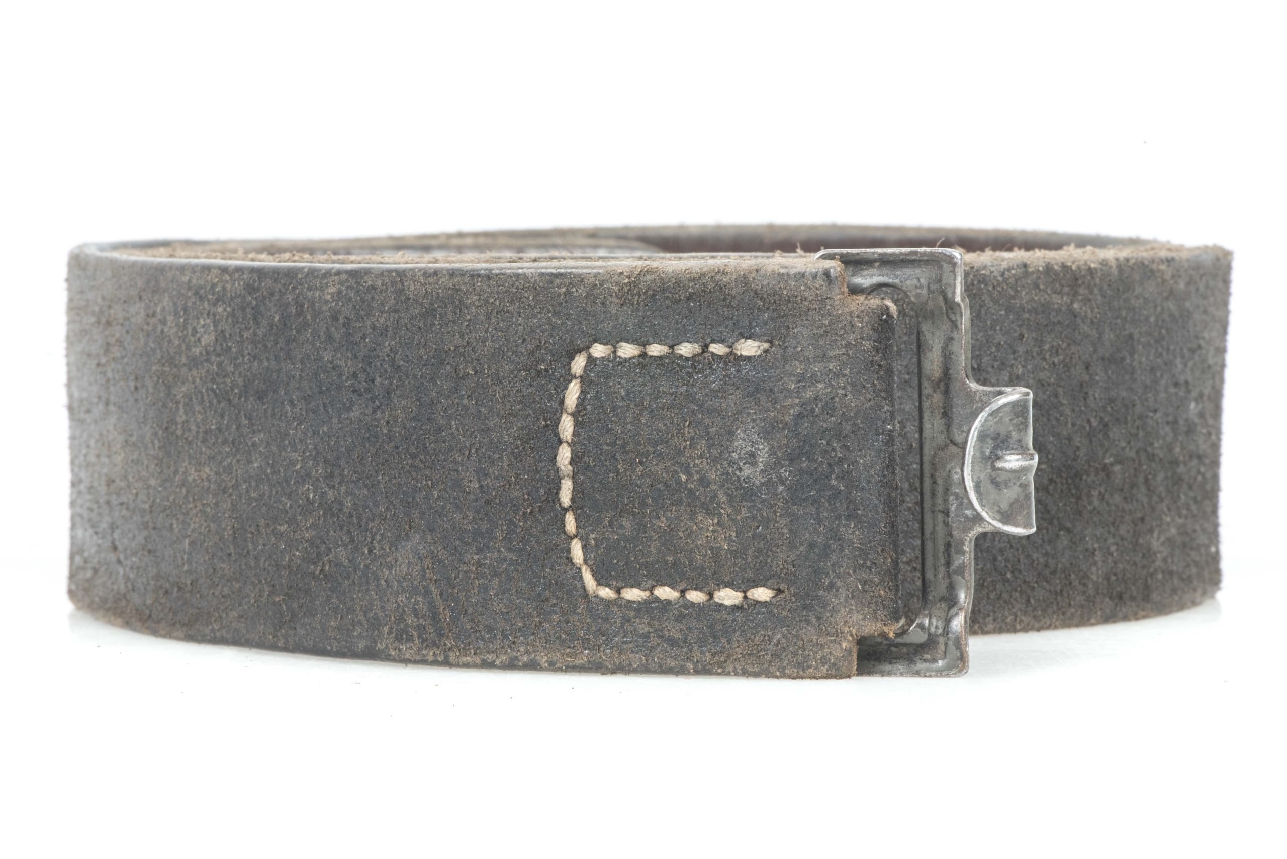 Leather equipment belt marked 0/1250/0011 EZGJ 1943 size 105