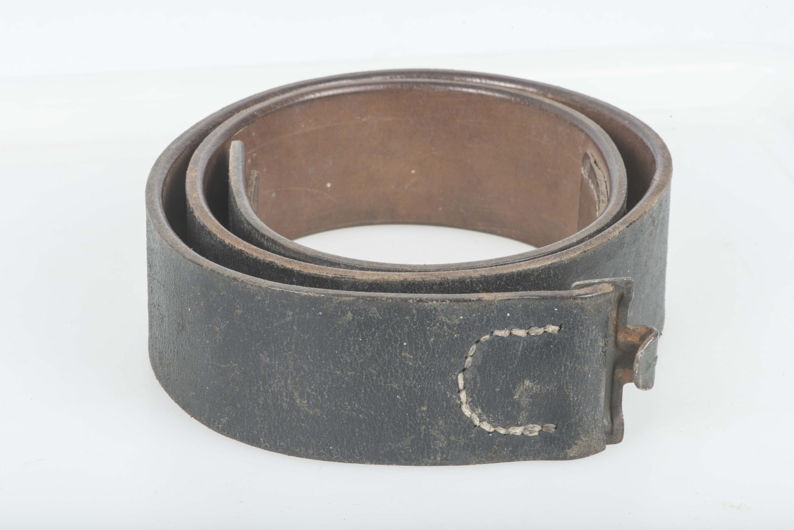 Leather equipment belt marked Franz Brehme Walsrode 1941 size 95 — image 2