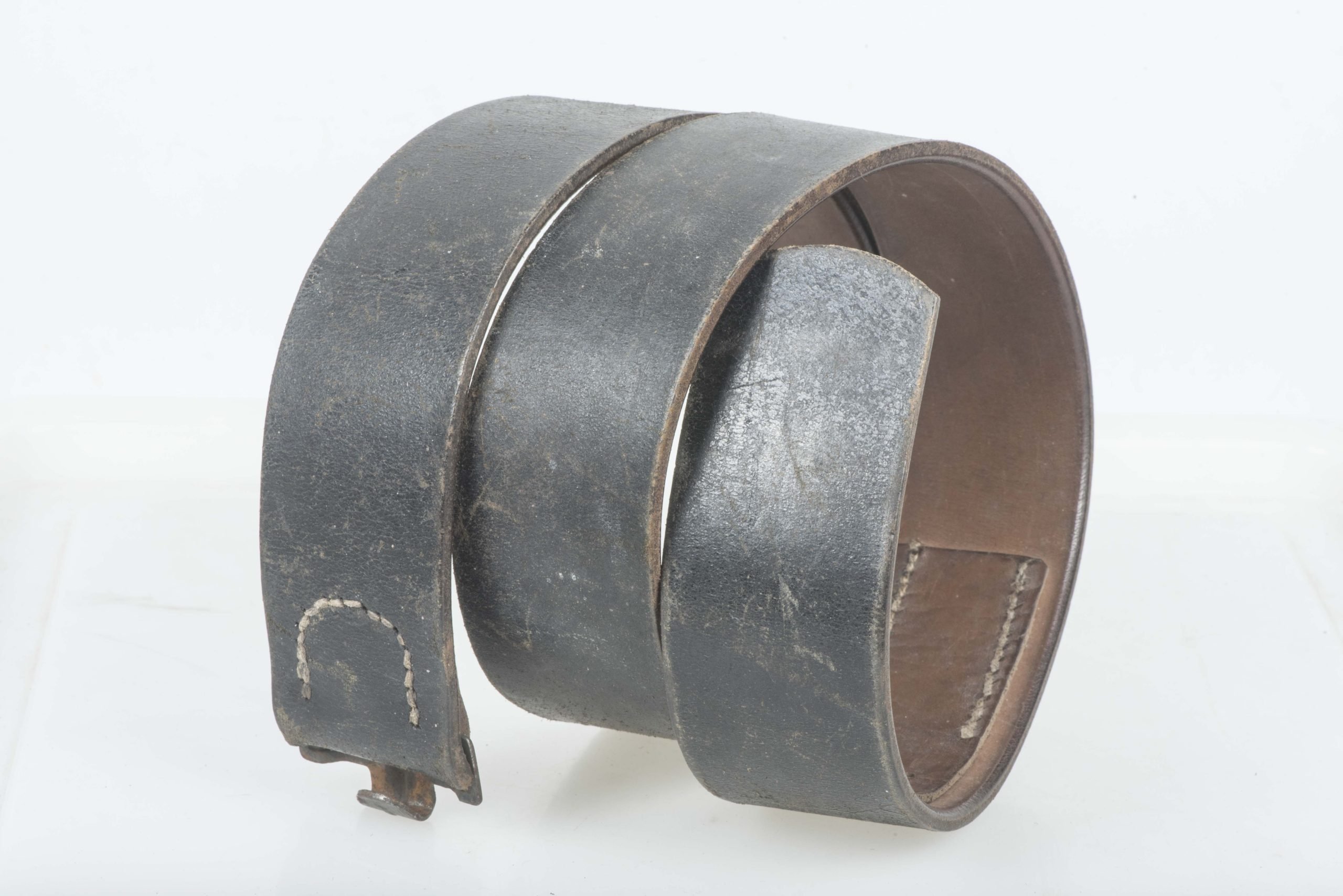 Leather equipment belt marked Franz Brehme Walsrode 1941 size 95 — image 3
