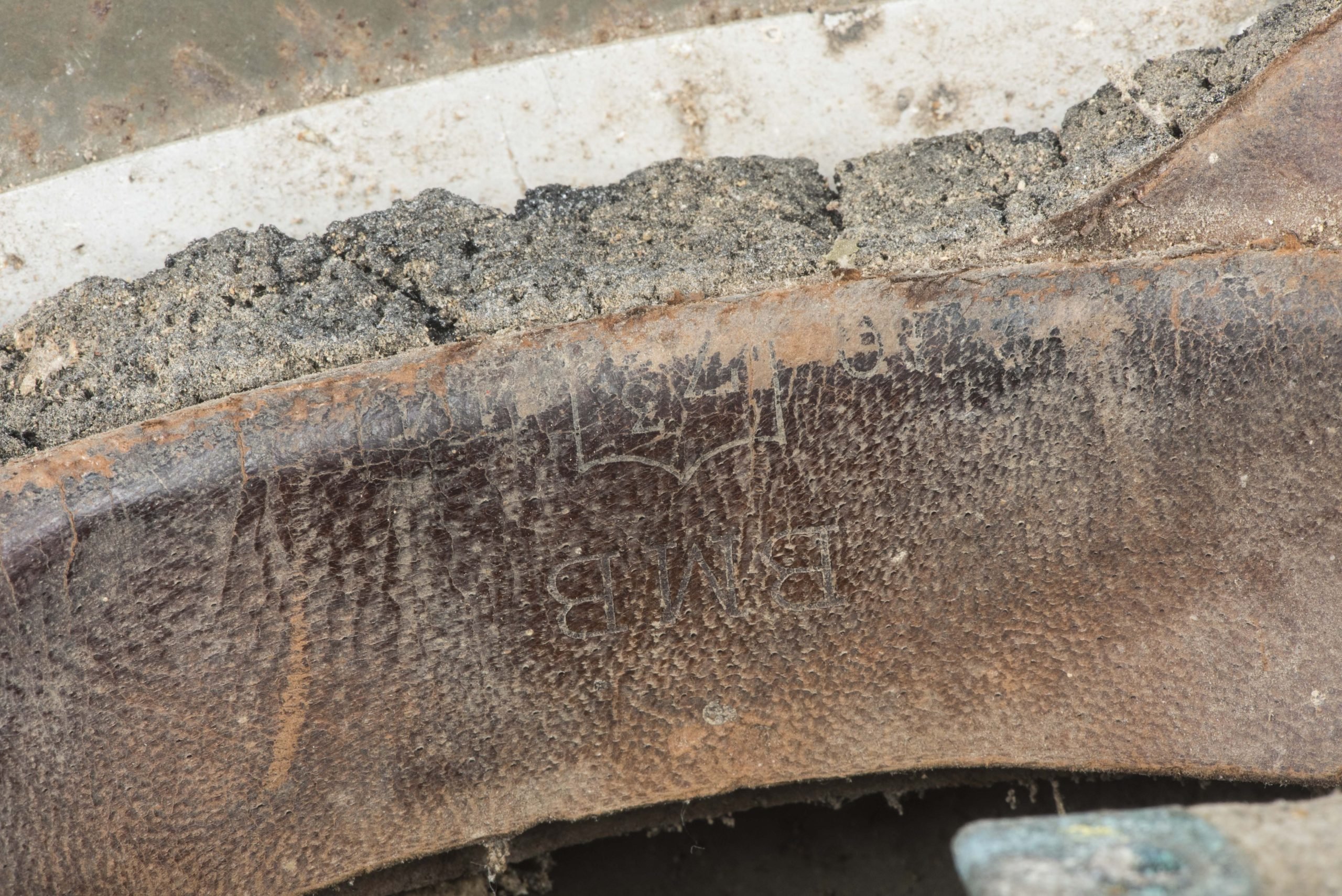 Postwar reissued British paratrooper helmet marked BMB 1944 size 7 3/4 — image 7