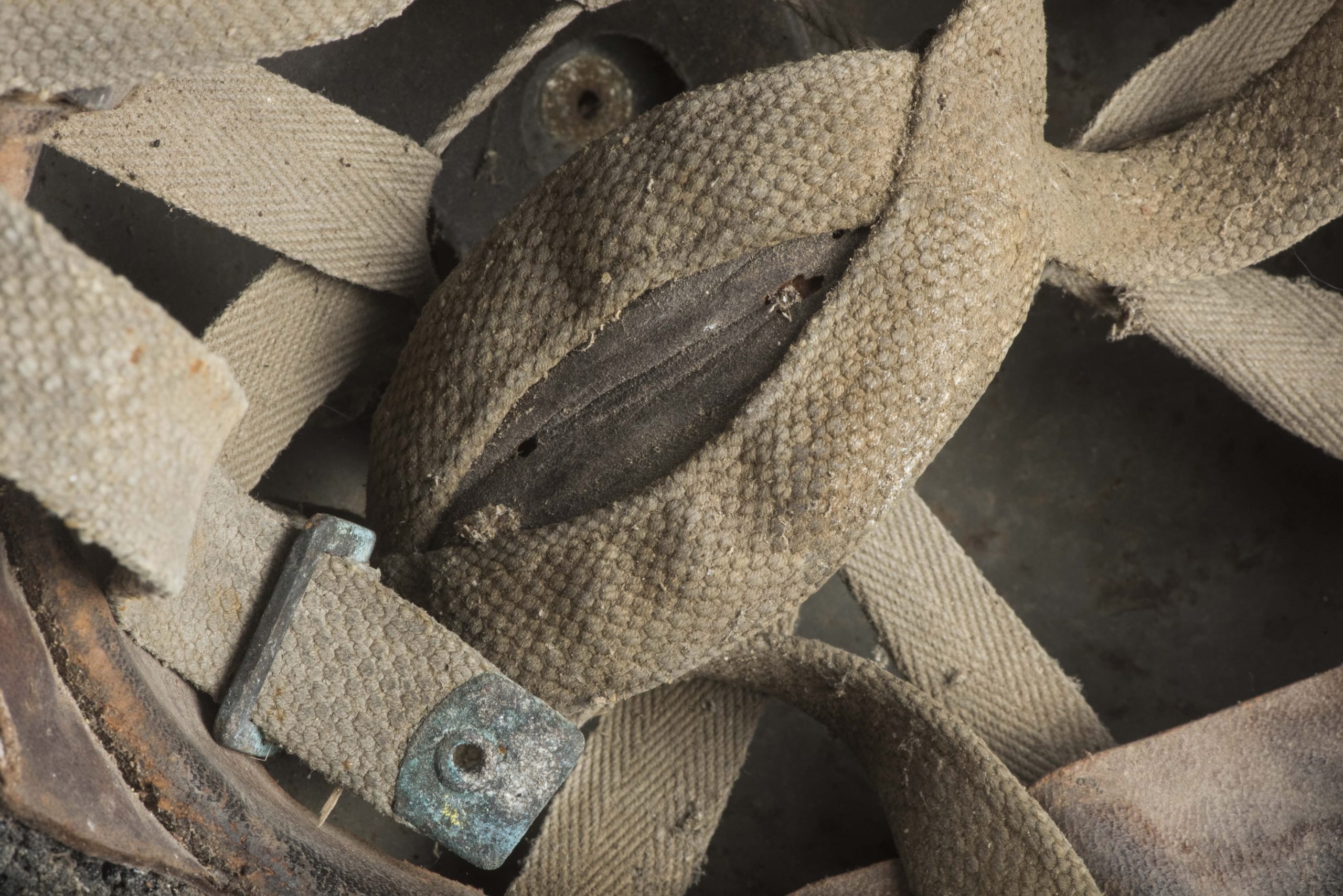 Postwar reissued British paratrooper helmet marked BMB 1944 size 7 3/4 — image 9