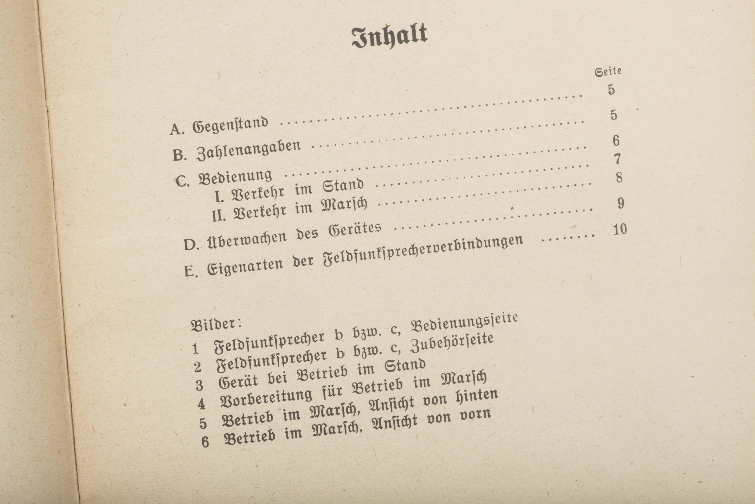 Merkblatt D 998/5 zur Bedienung der Feldfunksprecher b und C — image 5