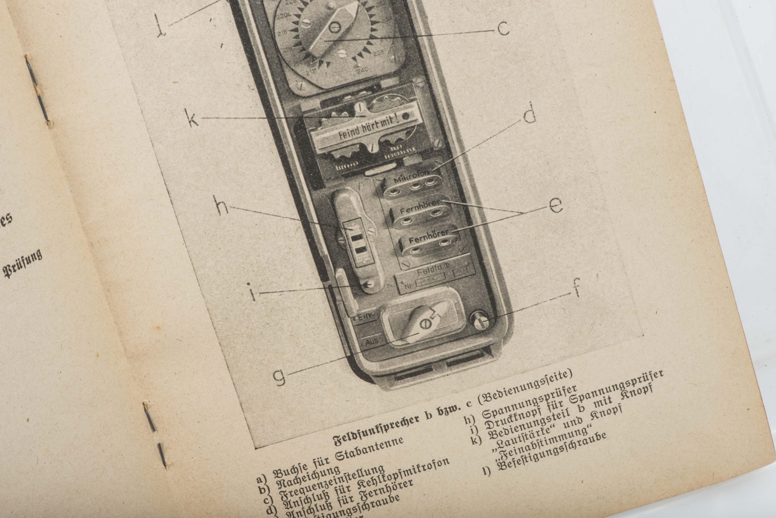 Merkblatt D 998/5 zur Bedienung der Feldfunksprecher b und C — image 9