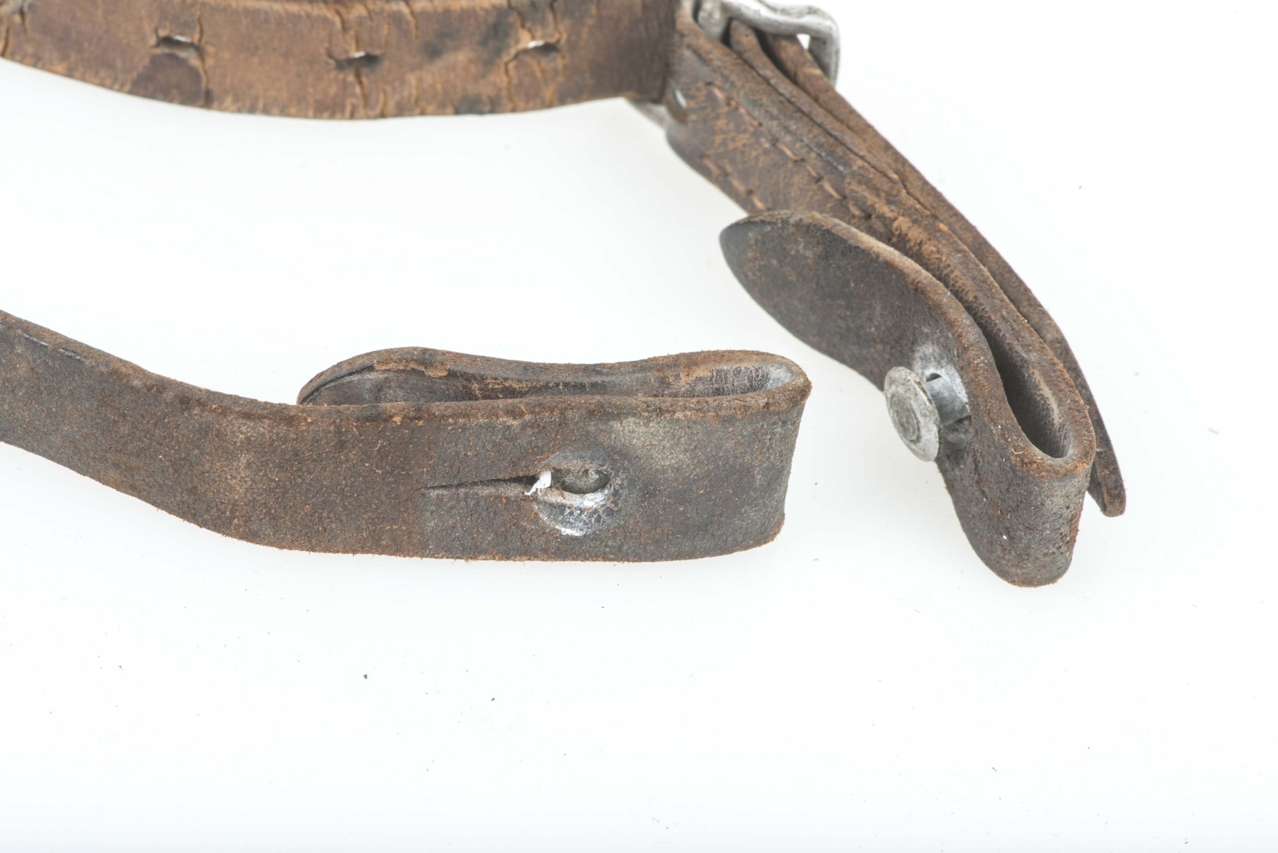 Pre war helmet chinstrap marked LBA — image 2