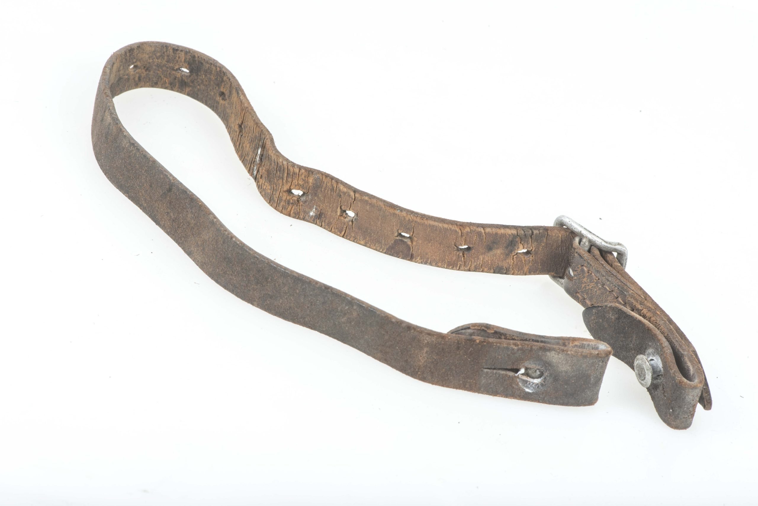 Pre war helmet chinstrap marked LBA — image 3