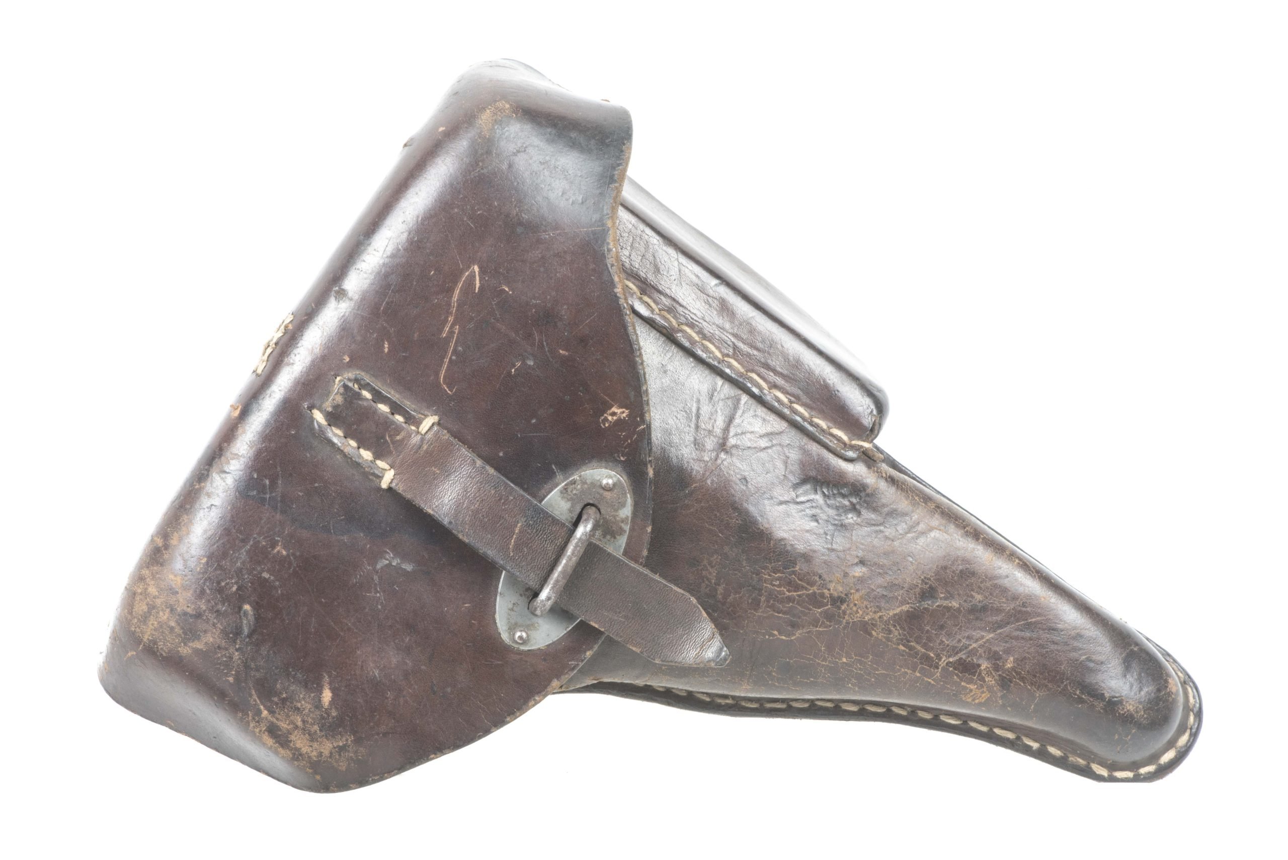 Rare soft leather hardshell P38 holster marked lyo 1943